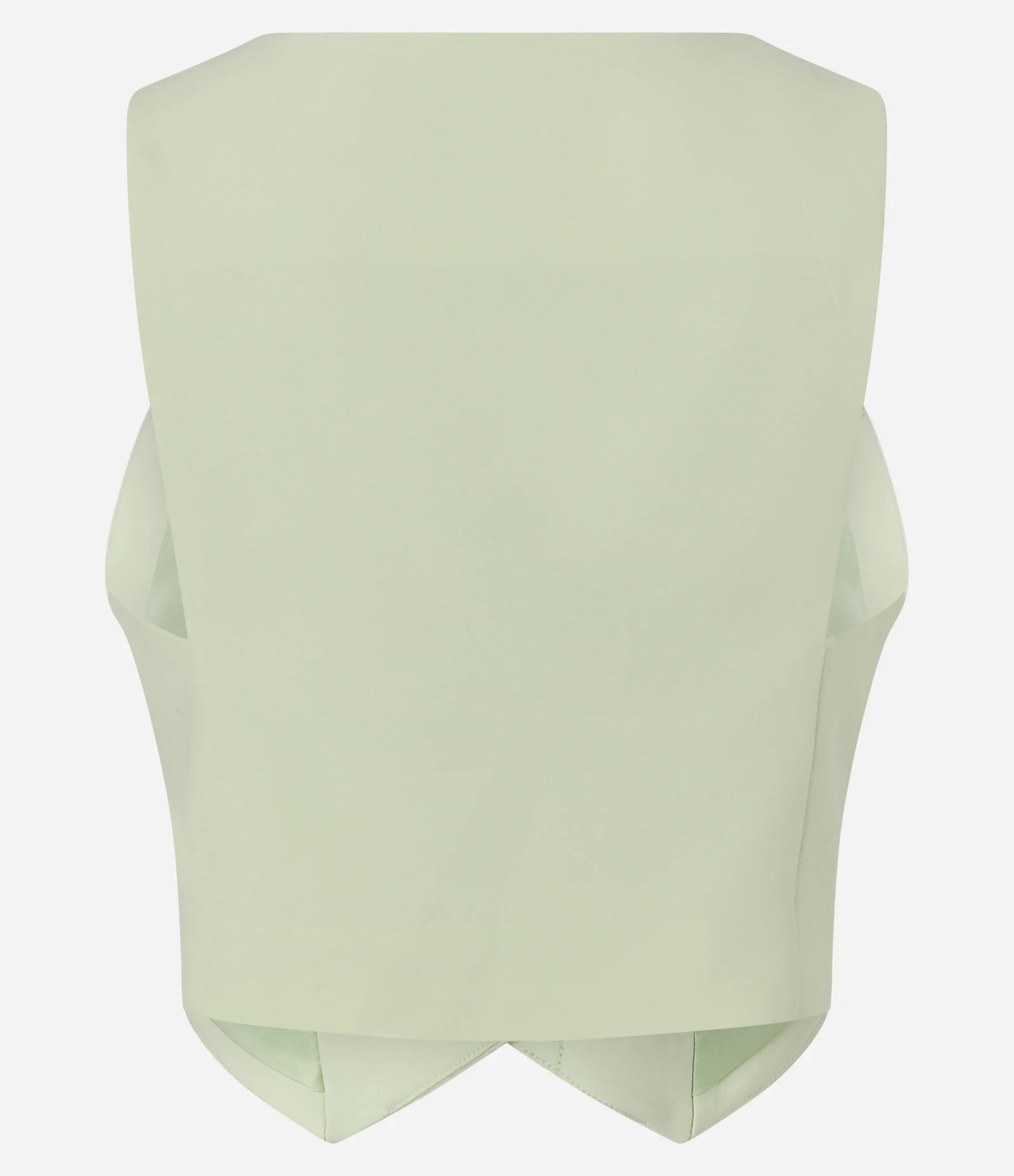 Colete em Crepe com Decote V e Lapelas Verde 2
