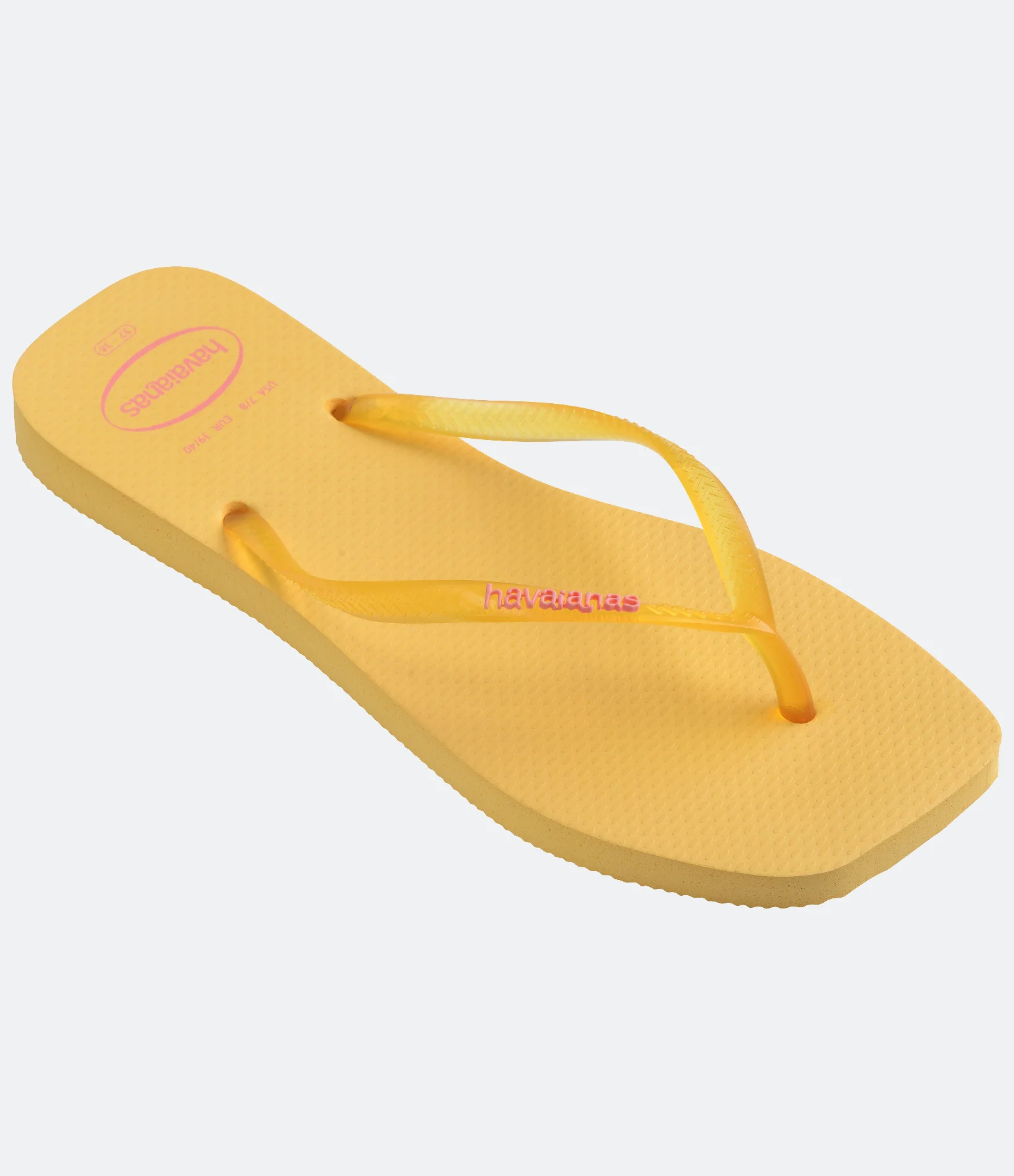 Chinelo Havaianas com Bico Quadrado Amarelo 2
