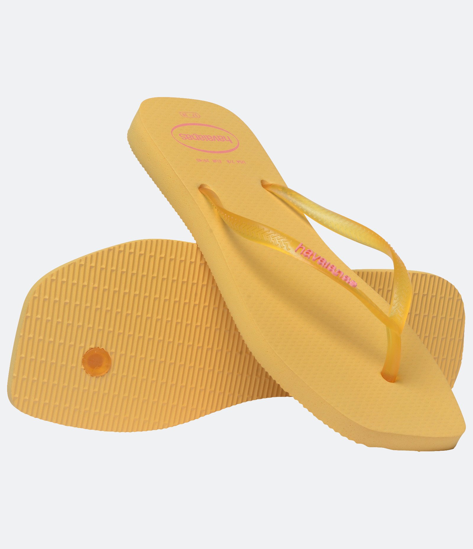 Chinelo Havaianas com Bico Quadrado Amarelo 4