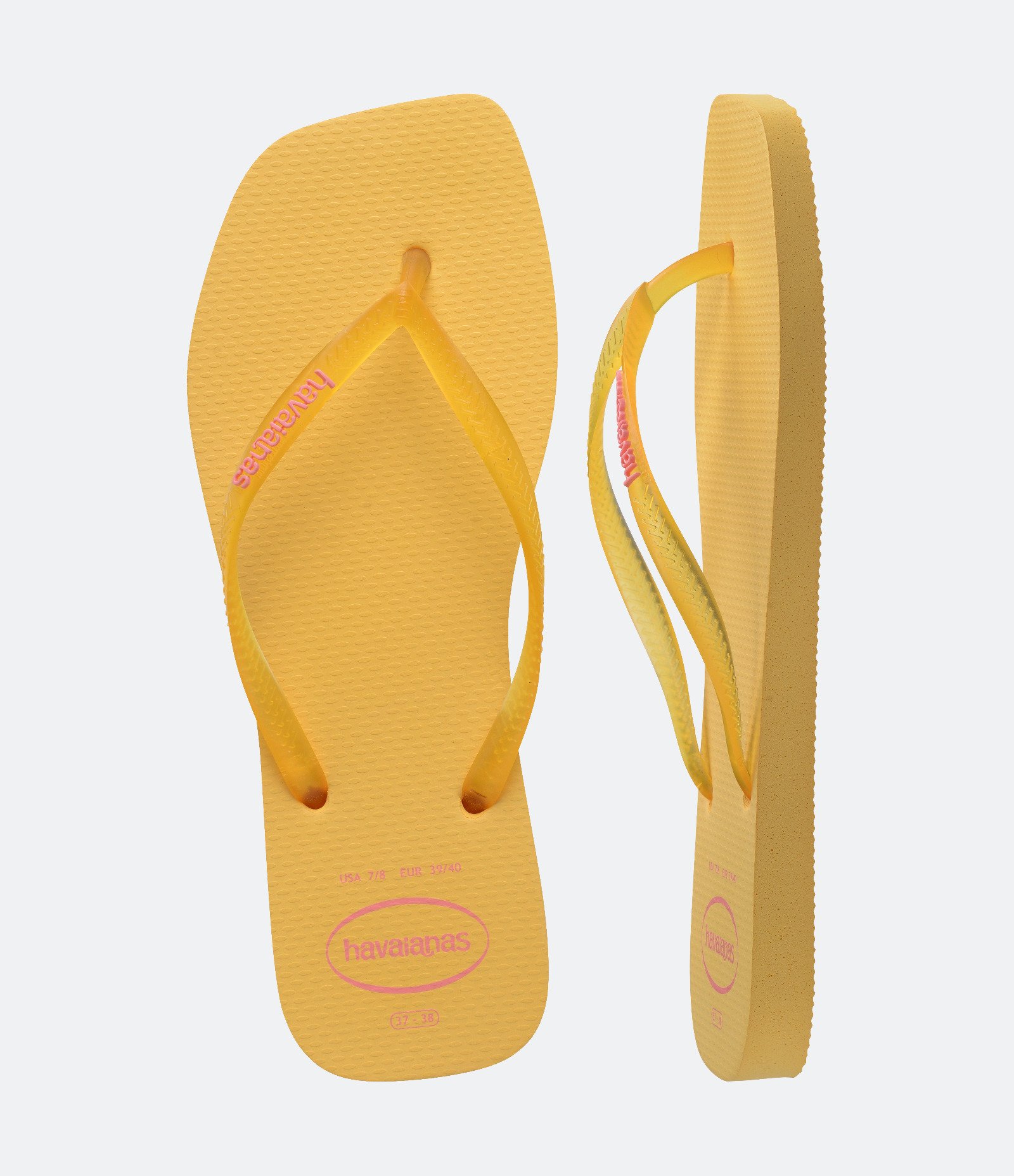 Chinelo Havaianas com Bico Quadrado Amarelo 5