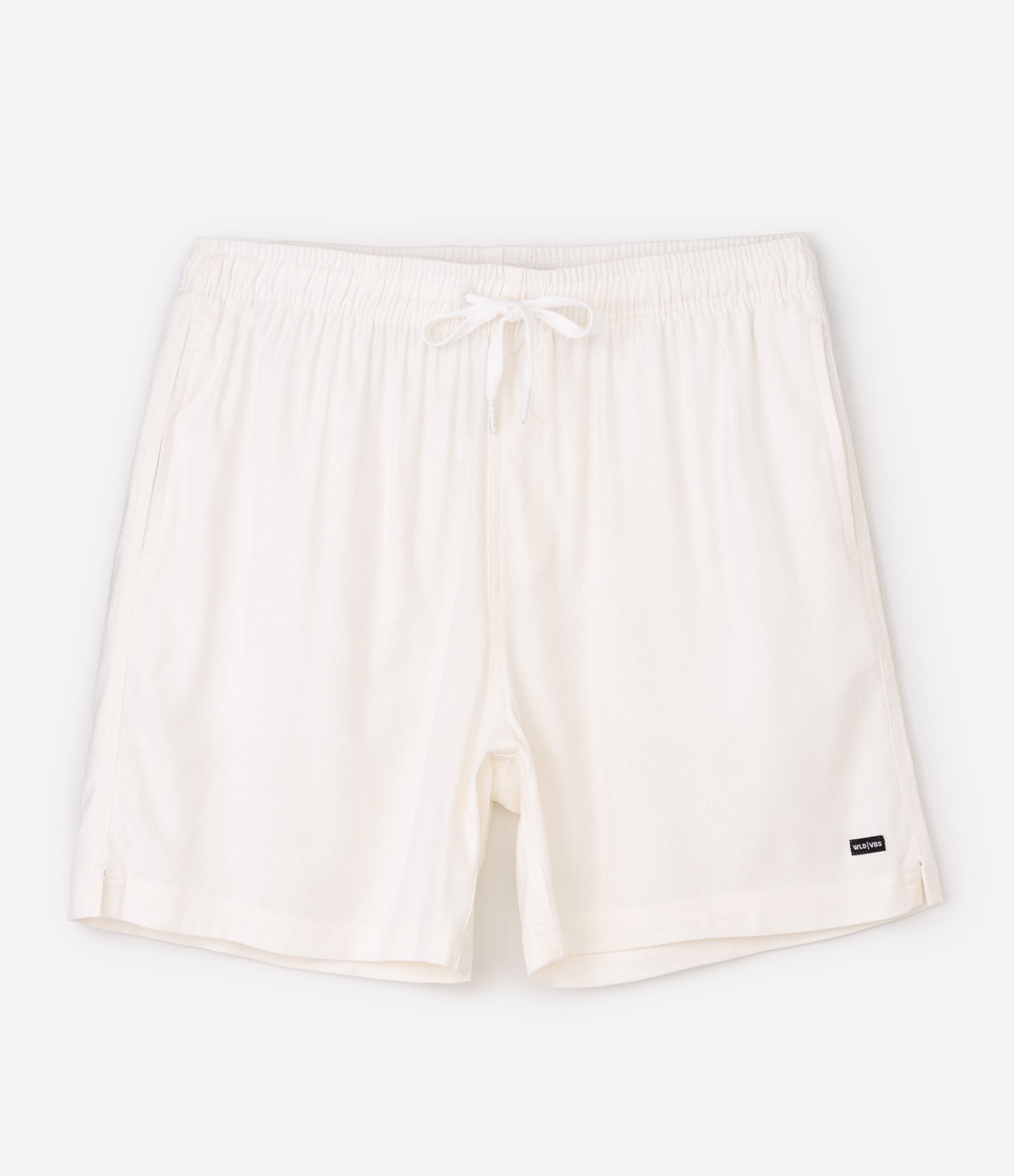 Bermuda com Cós Elástico e Bolsos Off White 1