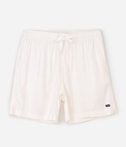 Bermuda com Cós Elástico e Bolsos