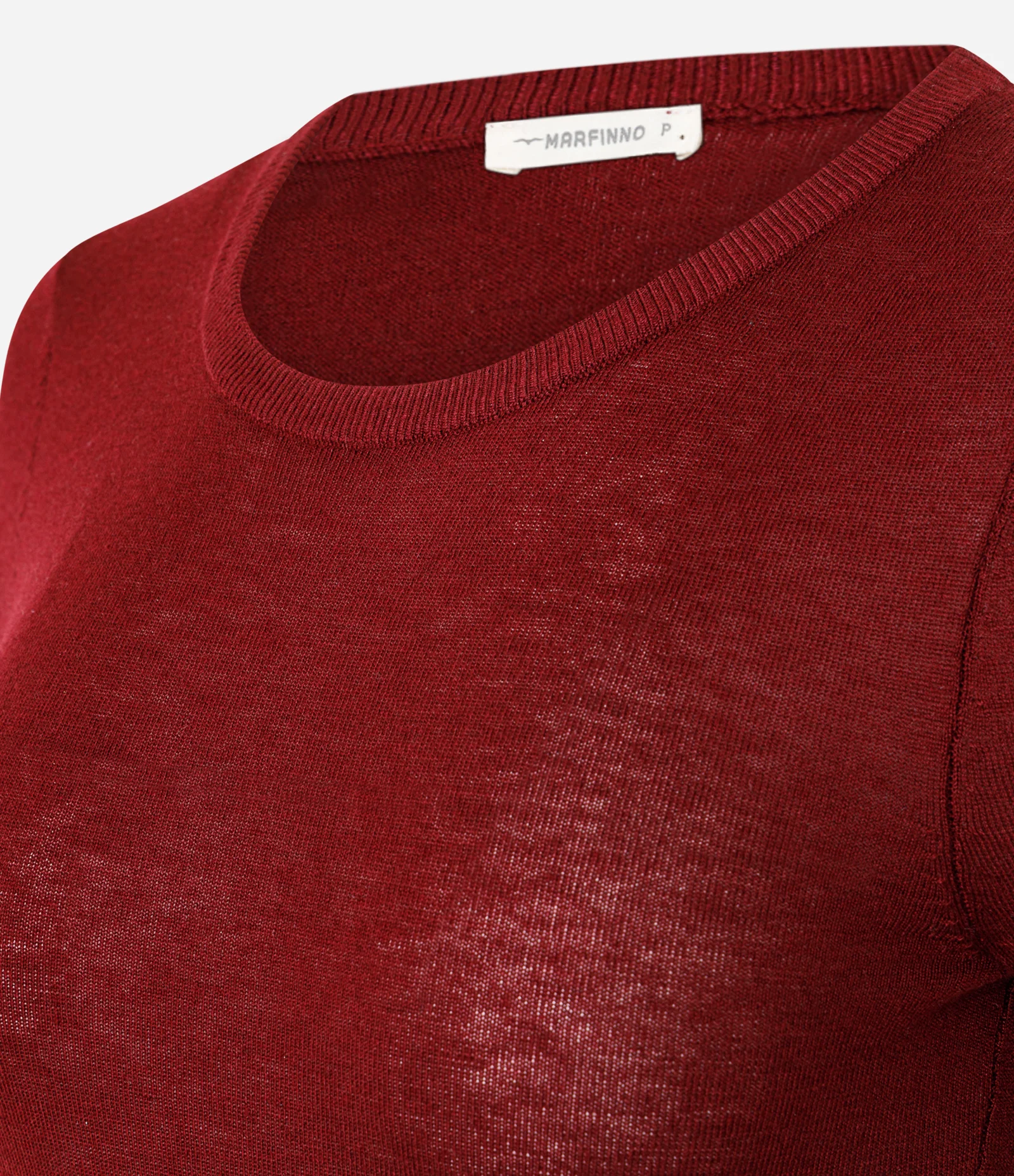 Blusa Justa Alongada em Tricô Vermelho 6