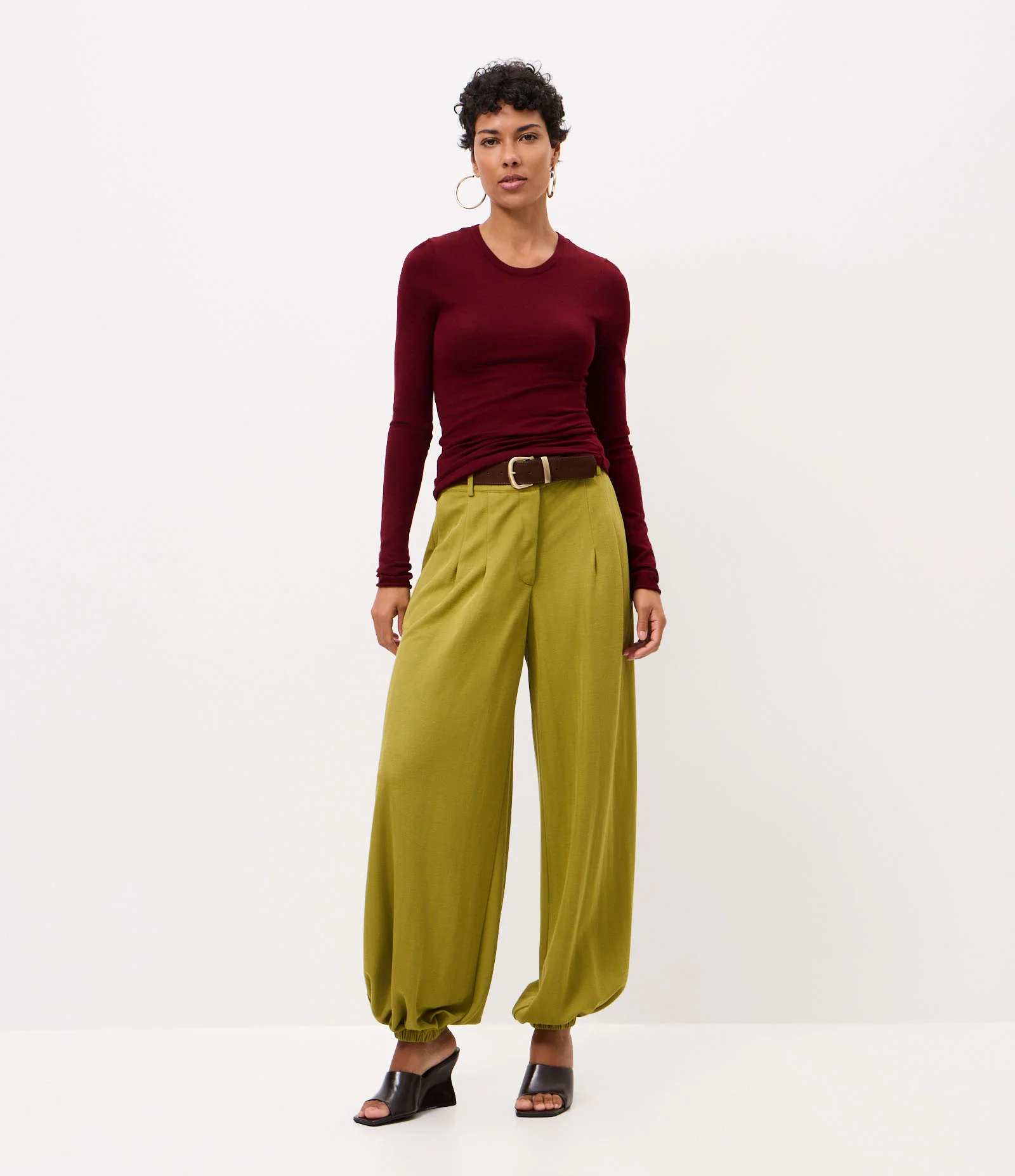 Blusa Justa Alongada em Tricô Vermelho 2
