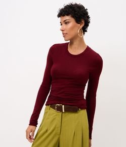 Blusa Justa Alongada em Tricô