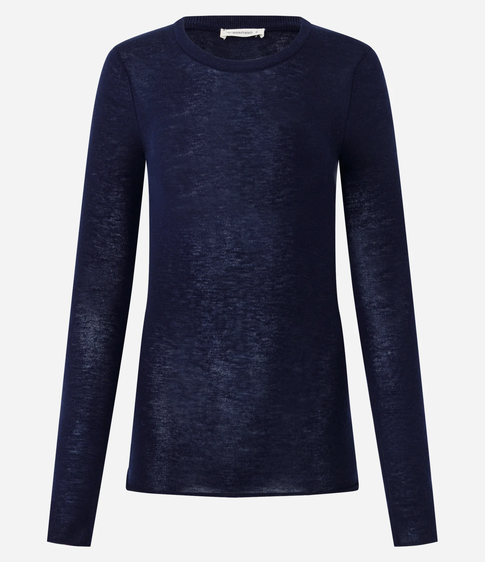 Blusa Justa Alongada em Tricô Azul 4