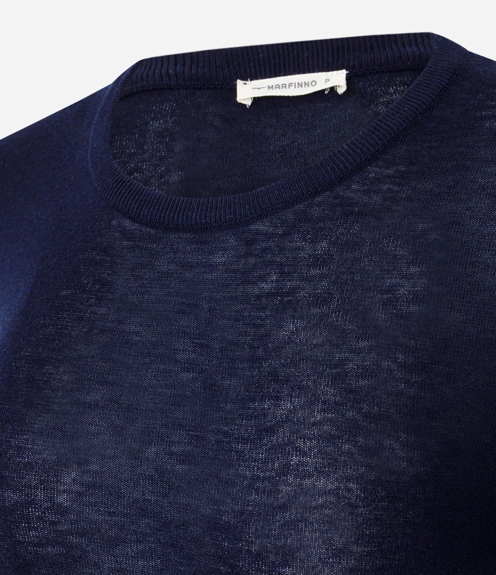 Blusa Justa Alongada em Tricô Azul 5