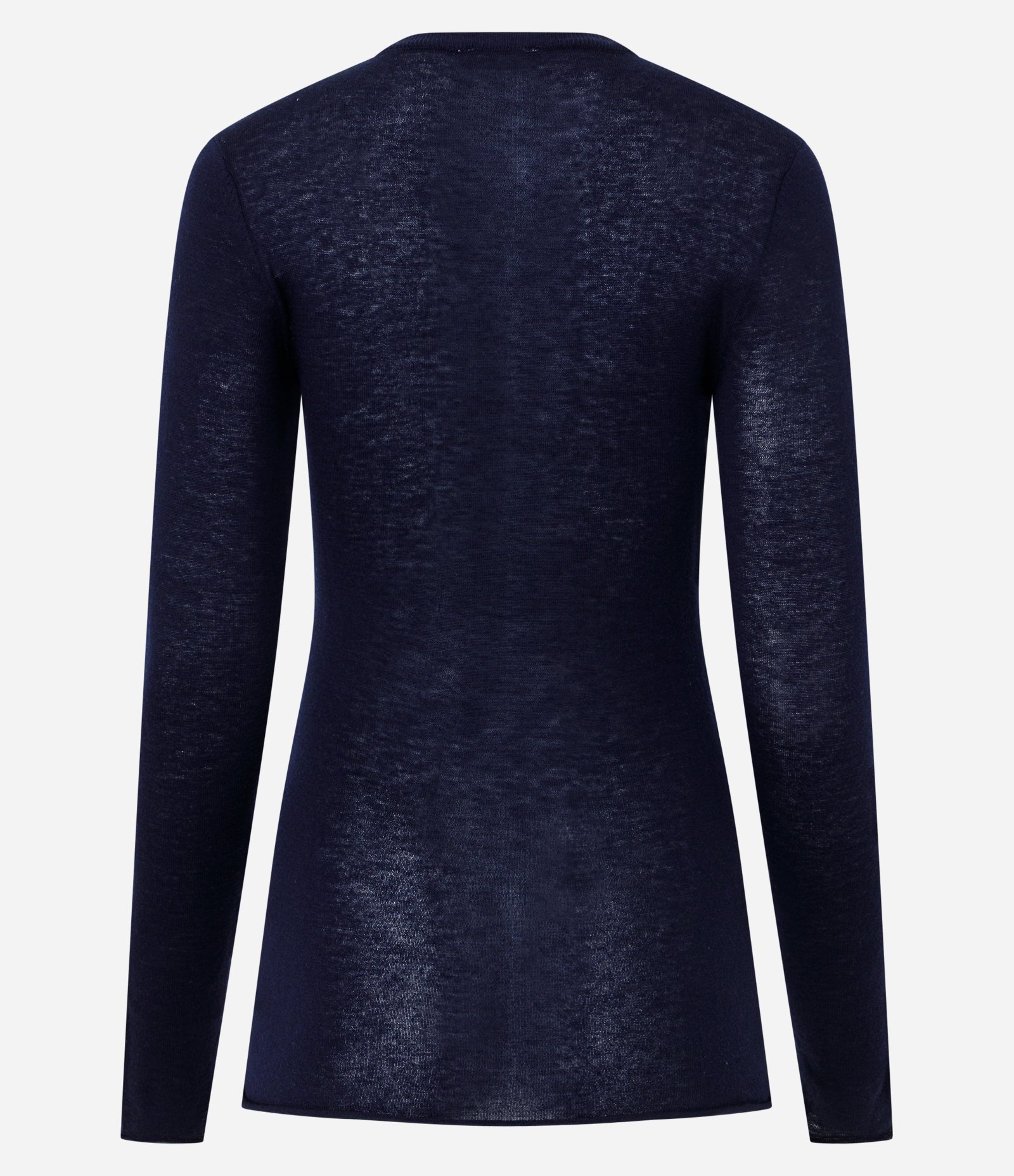 Blusa Justa Alongada em Tricô Azul 6