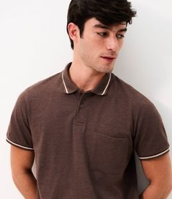 Polo Piquet com Bolso Masculina