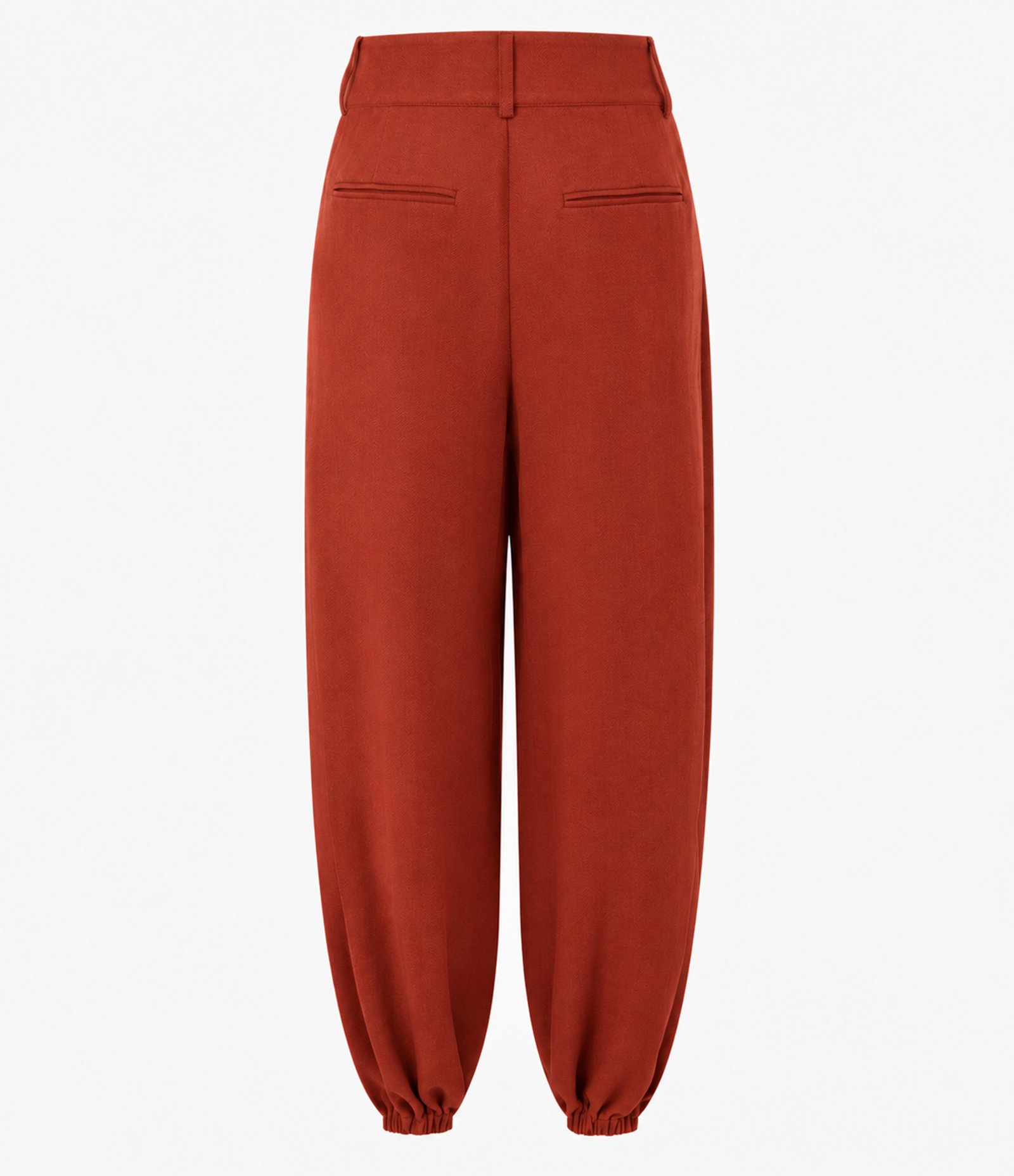 Calça Aladim em Piquet com Cós Estruturado Terracota 3
