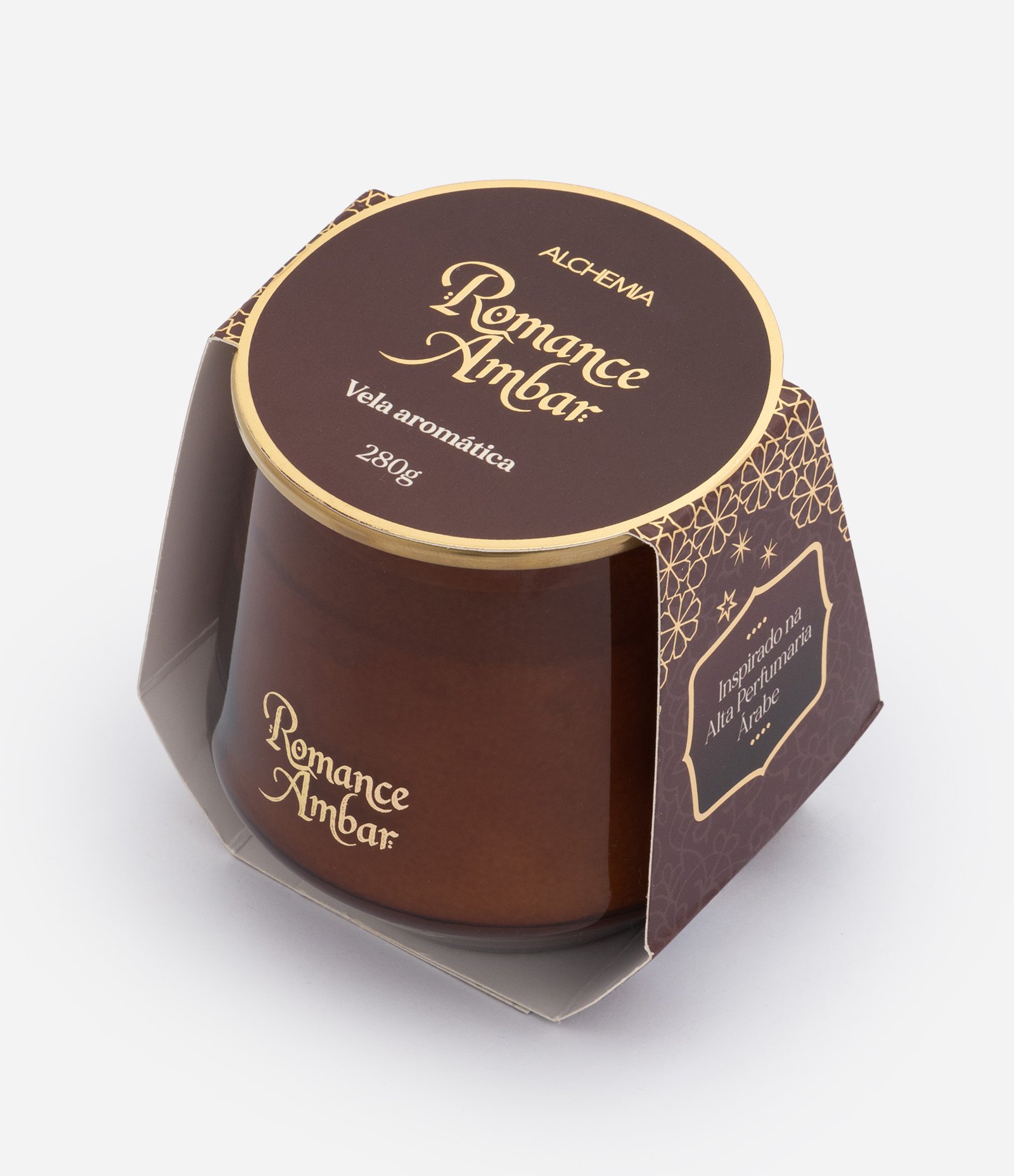 Vela Aromática Romance Âmbar 280g Alchemia U 1