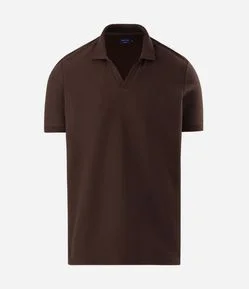Camisa Polo Comfort em Algodão com Textura