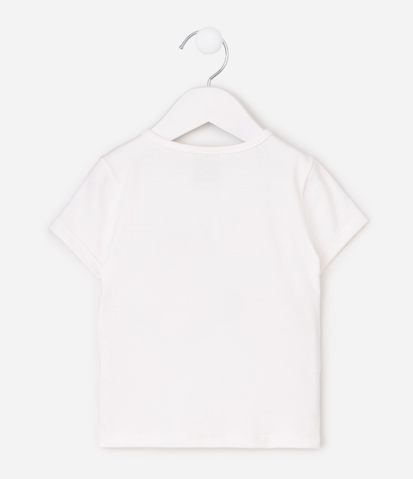 Blusa Infantil em Cotton com Estampa de Bichinhos - Tam 1 a 6 Anos Branco 2