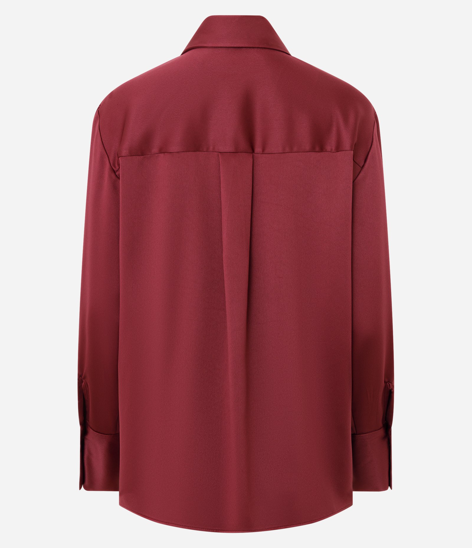 Camisa Acetinada com Punhos Largos Vermelho 6
