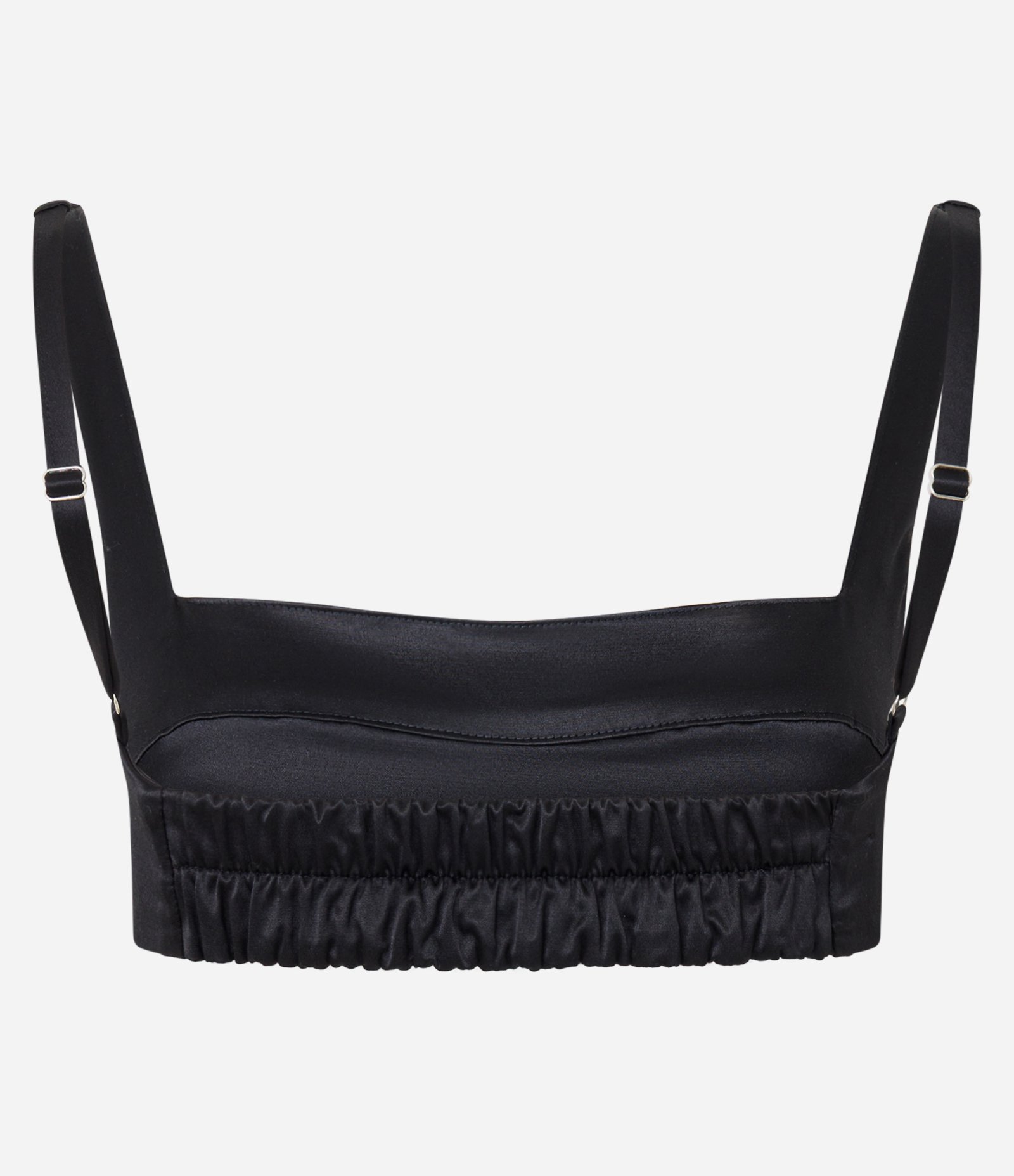 Blusa Top com Recorte no Busto e Elástico nas Costas Preto 5