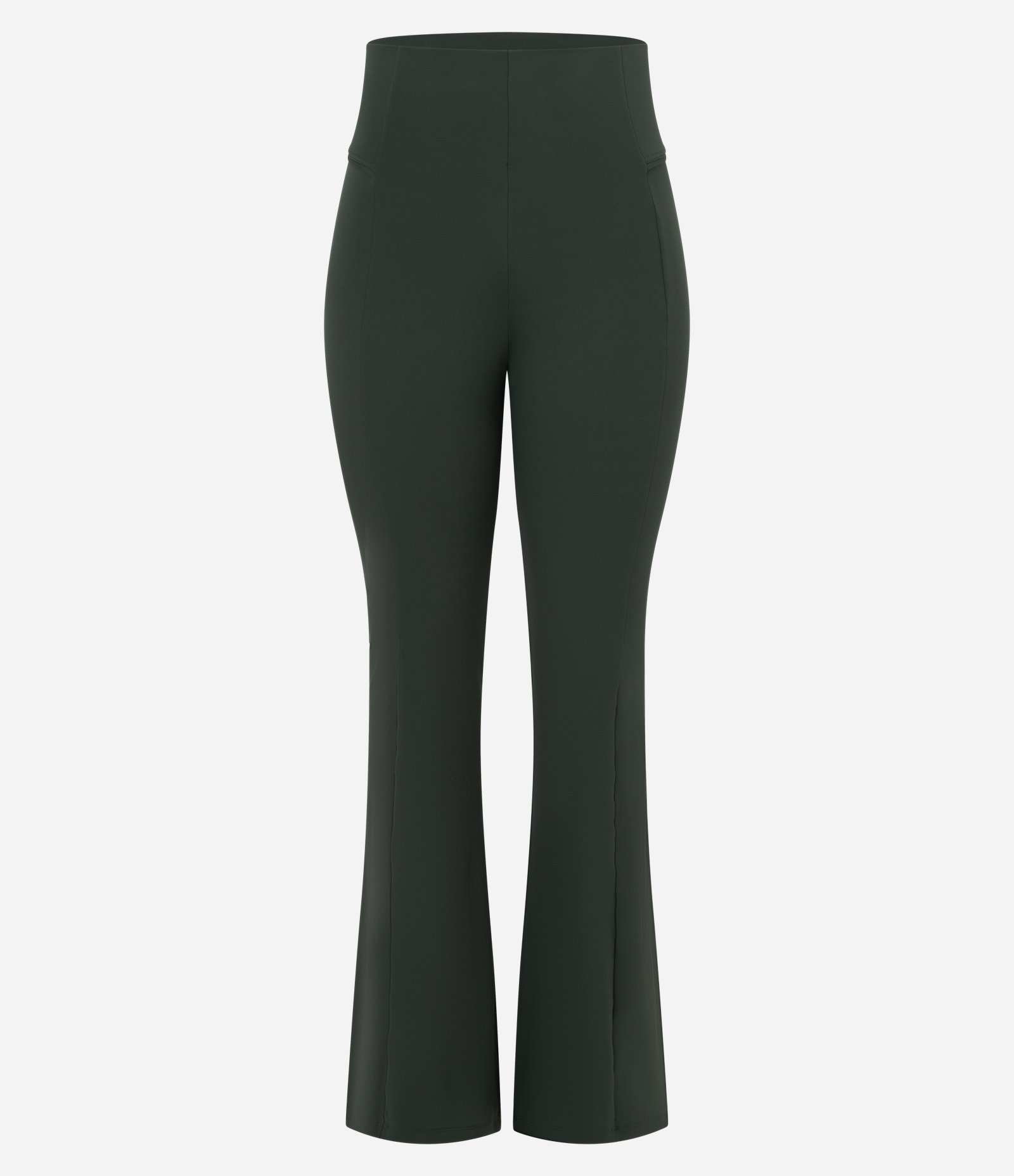 Calça Flare Esportiva em Microfibra com Friso Frontal Verde 5