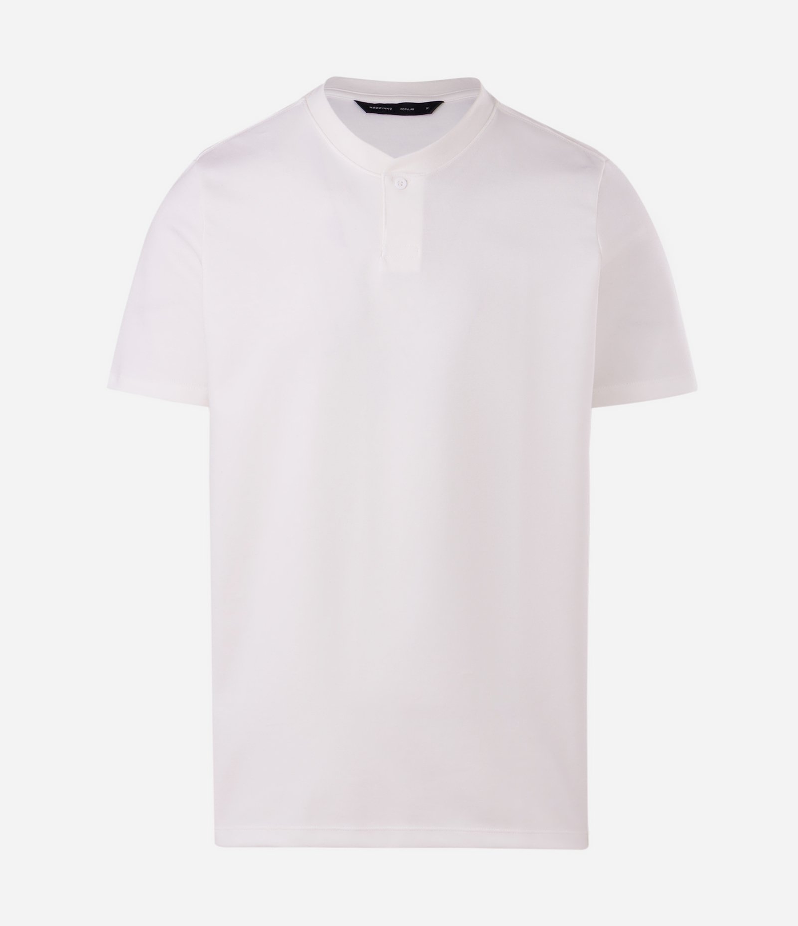 Camiseta Gola Padre Manga Curta Branco 4