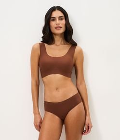 Calcinha Biquíni em Microfibra Seamless Fita Up