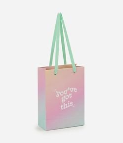 Embalagem de Presente Extra Pequena com Lettering e Efeito Degradê