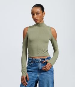 Blusa com Recorte Vazado nos Ombros