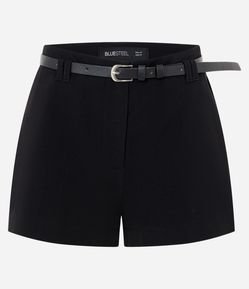 Short Alfaiatado com Cinto e Modelagem Mini
