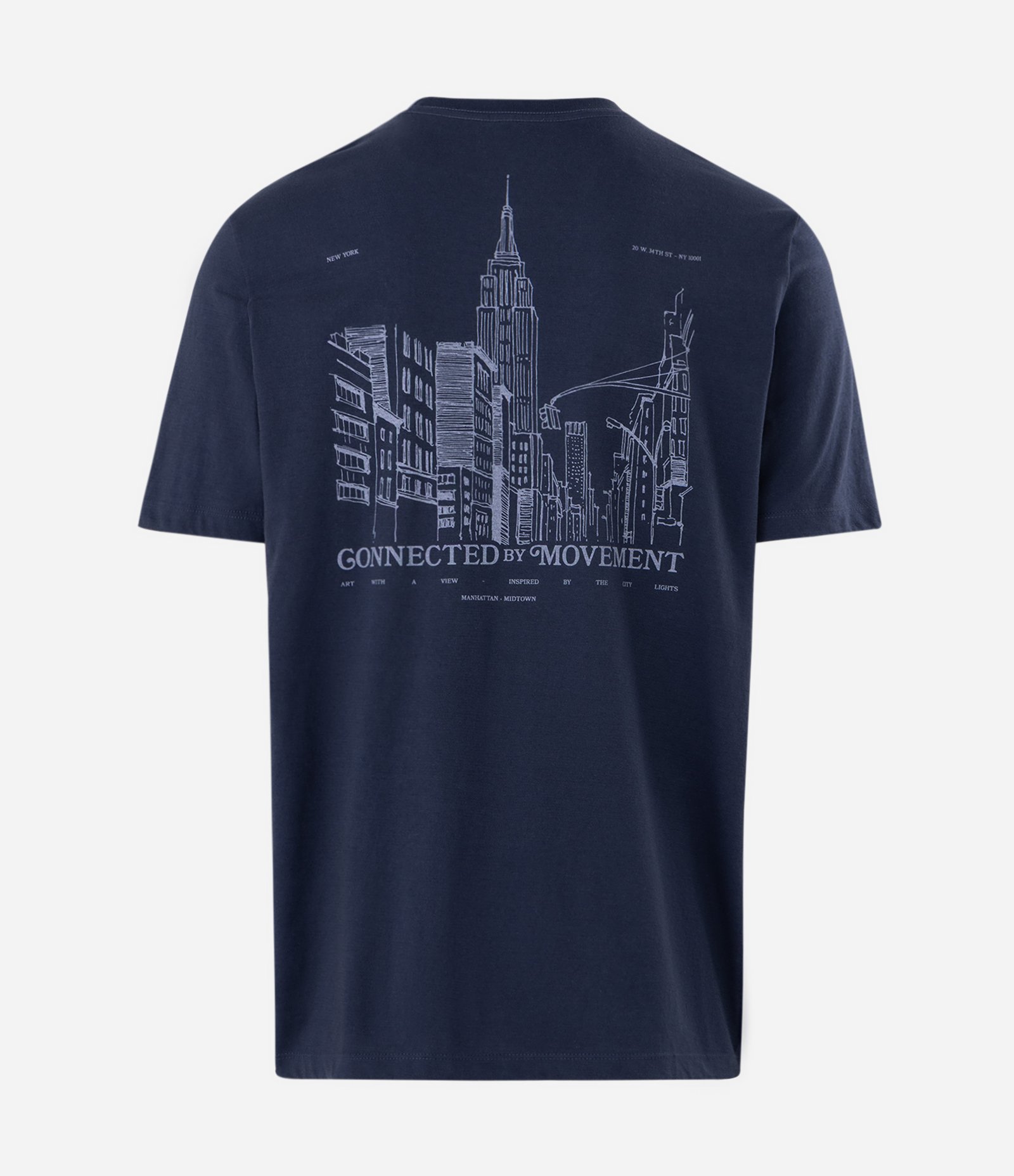 Camiseta Comfort New York Artsy Azul 6