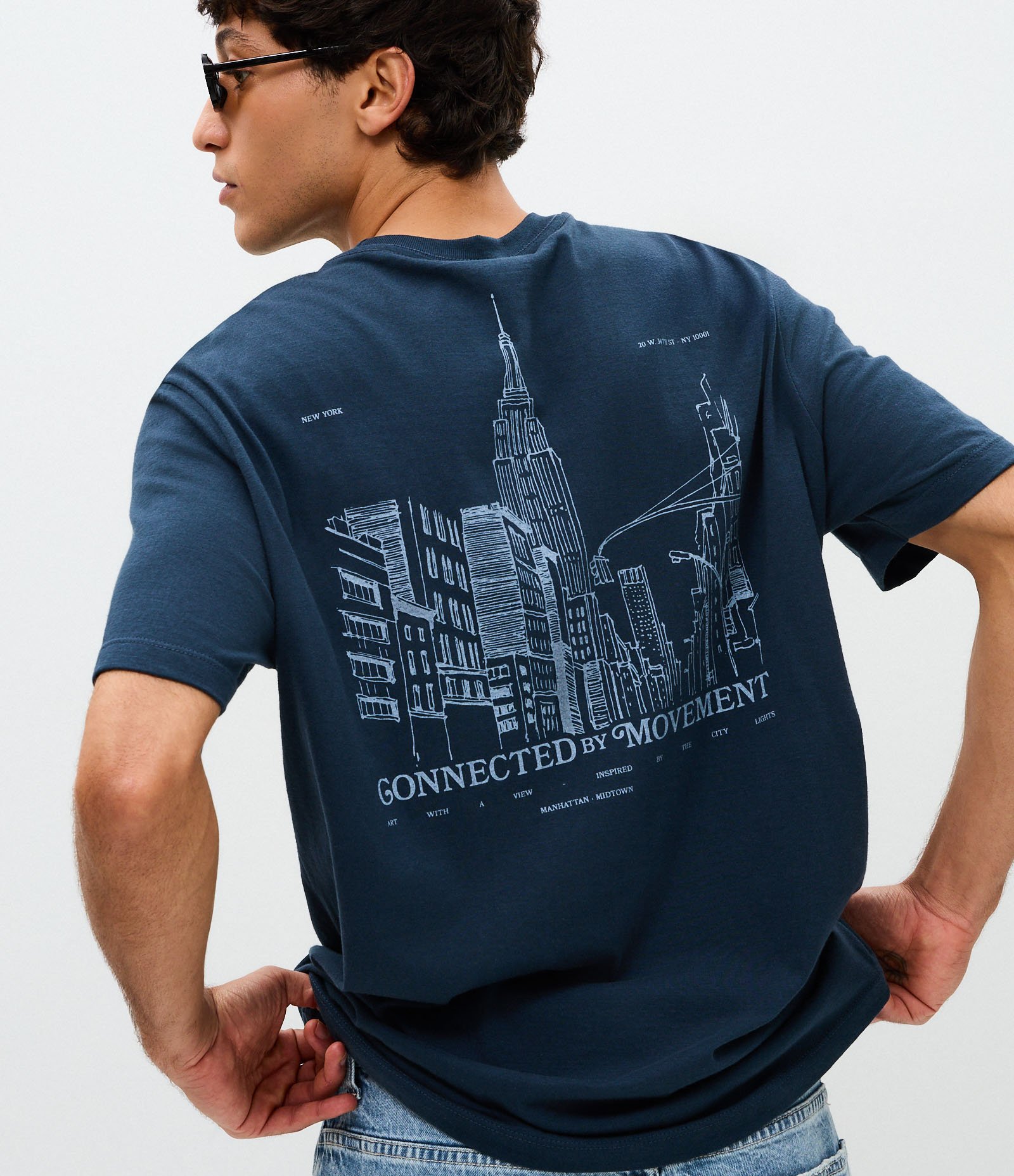 Camiseta Comfort New York Artsy Azul 1