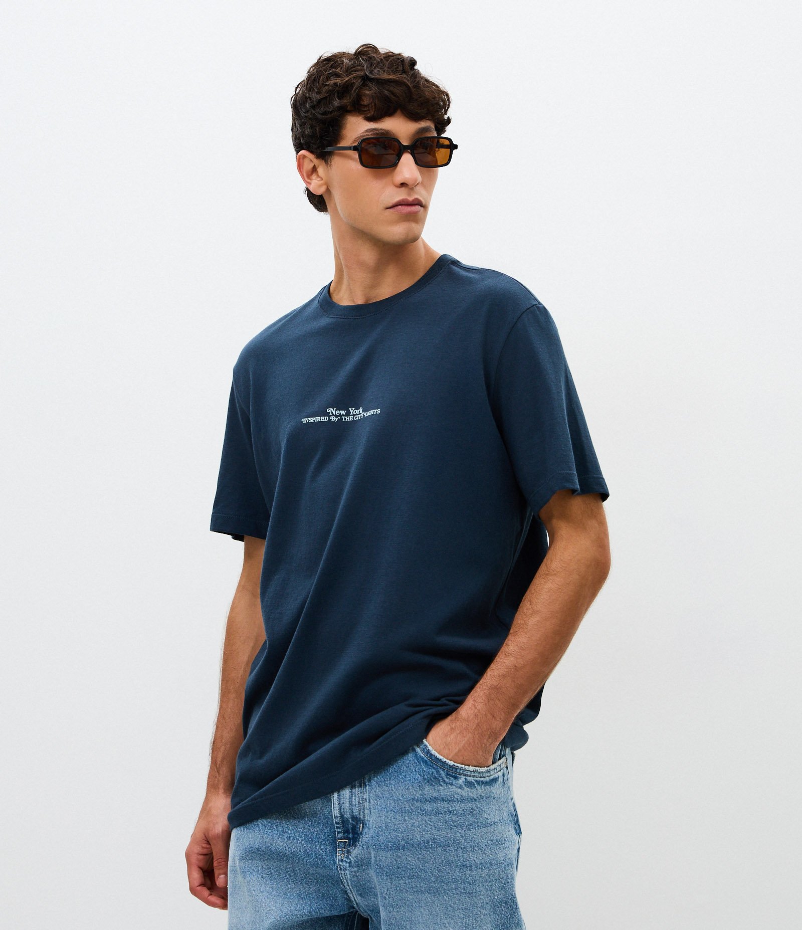 Camiseta Comfort New York Artsy Azul 4