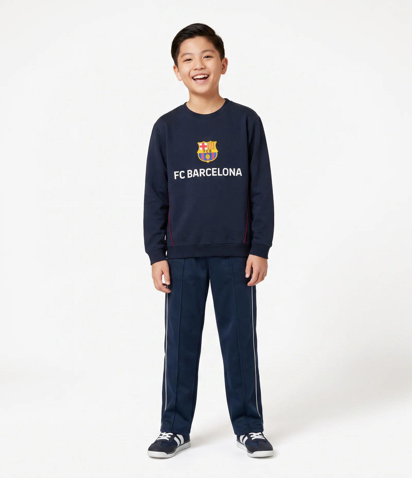 Moletom Infantil FC Barcelona - Tam 5 a 14 Anos Azul 1