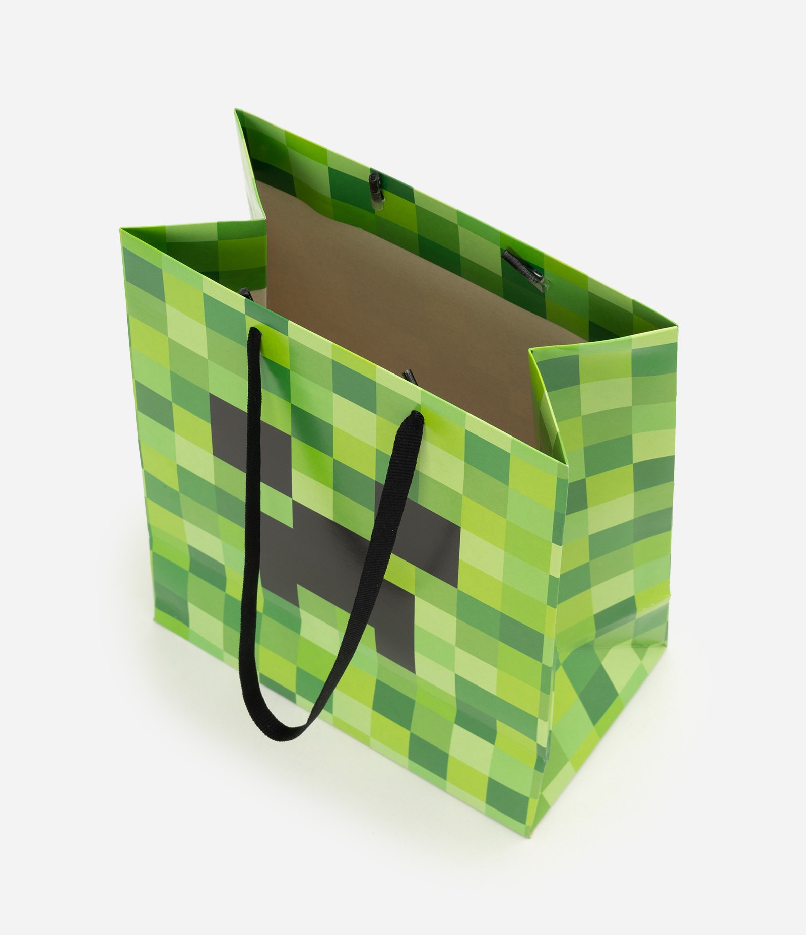 Embalagem de Presente Pequena com Estampa Minecraft Verde 3