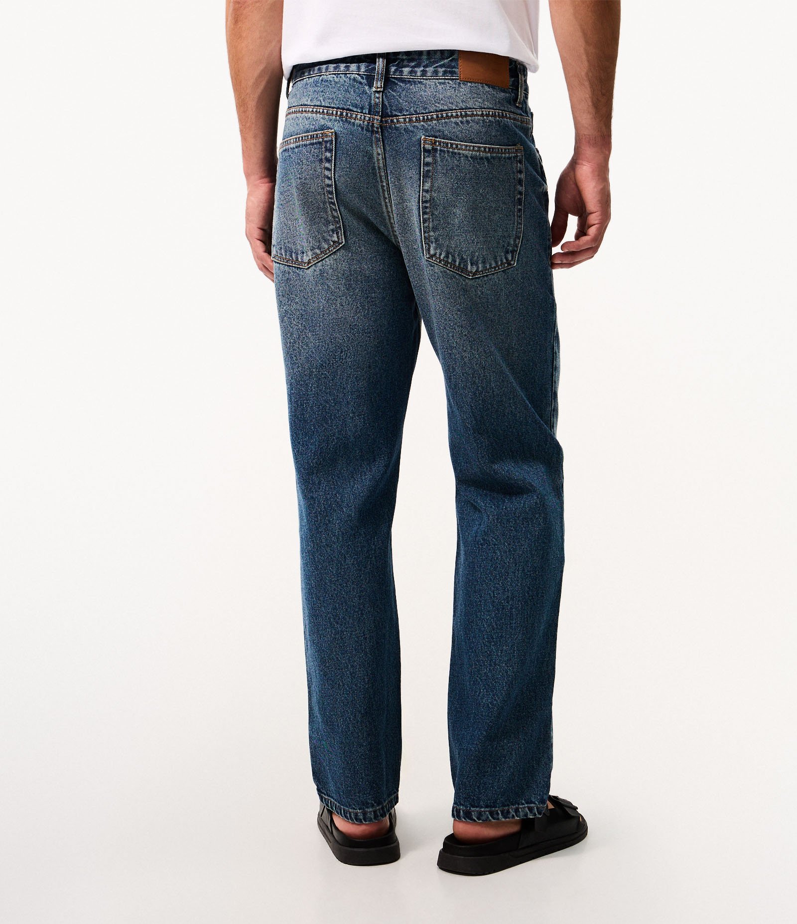 Calça Reta em Jeans Vintage Azul 4