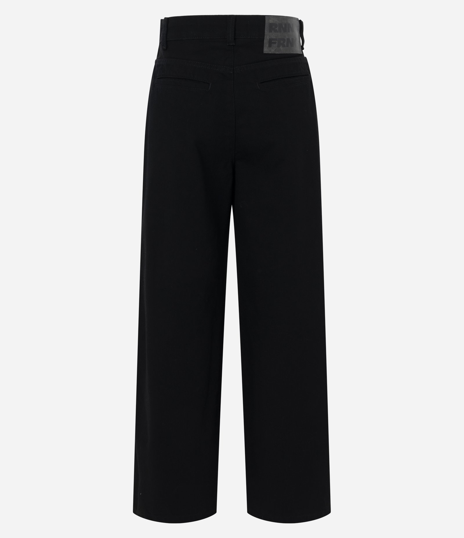 Calça Wide Leg em Jeans com Cós Transpassado Preto 4