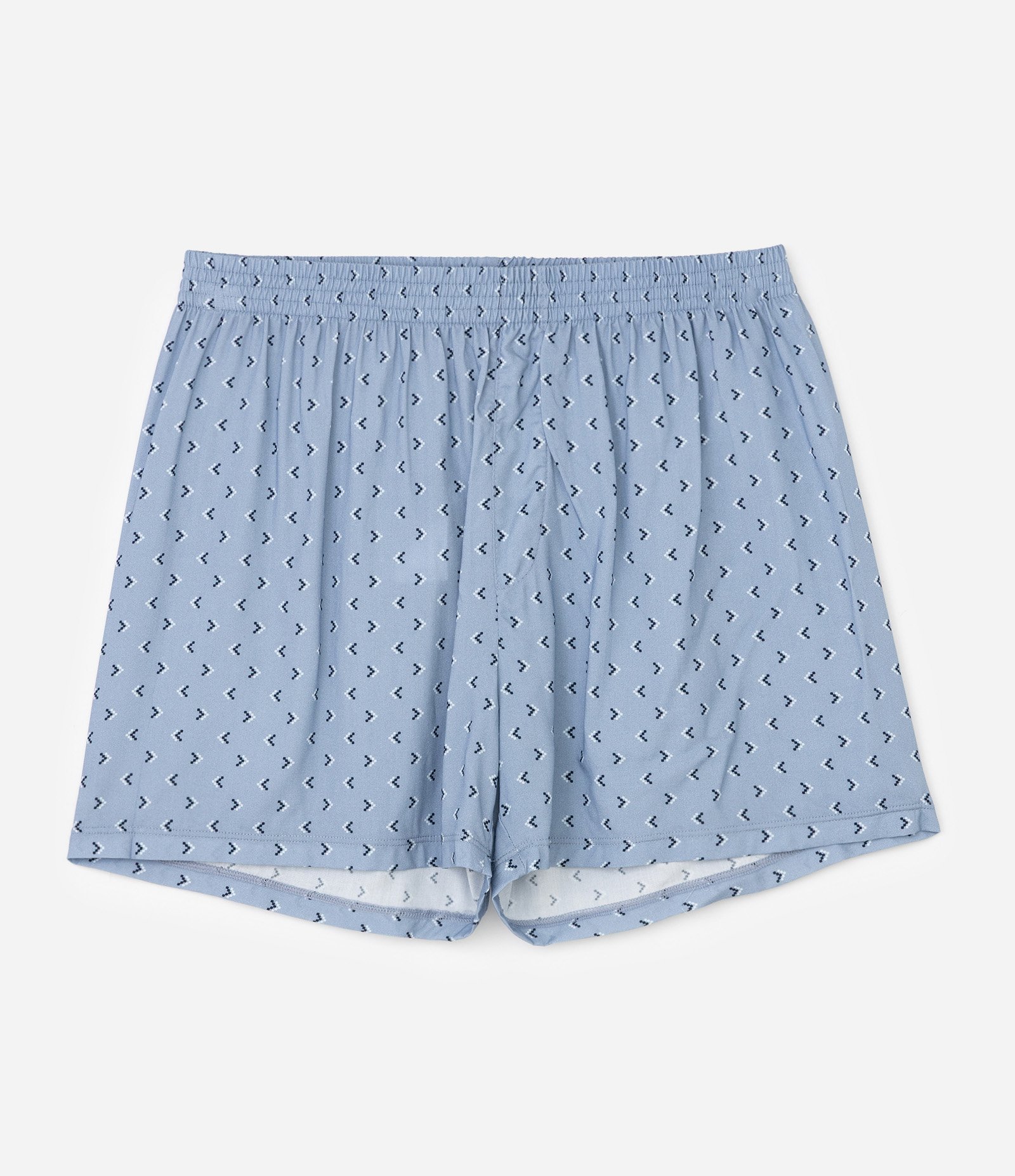 Cueca em Viscose com Estampa Geométrica e Cós Elástico Azul 5