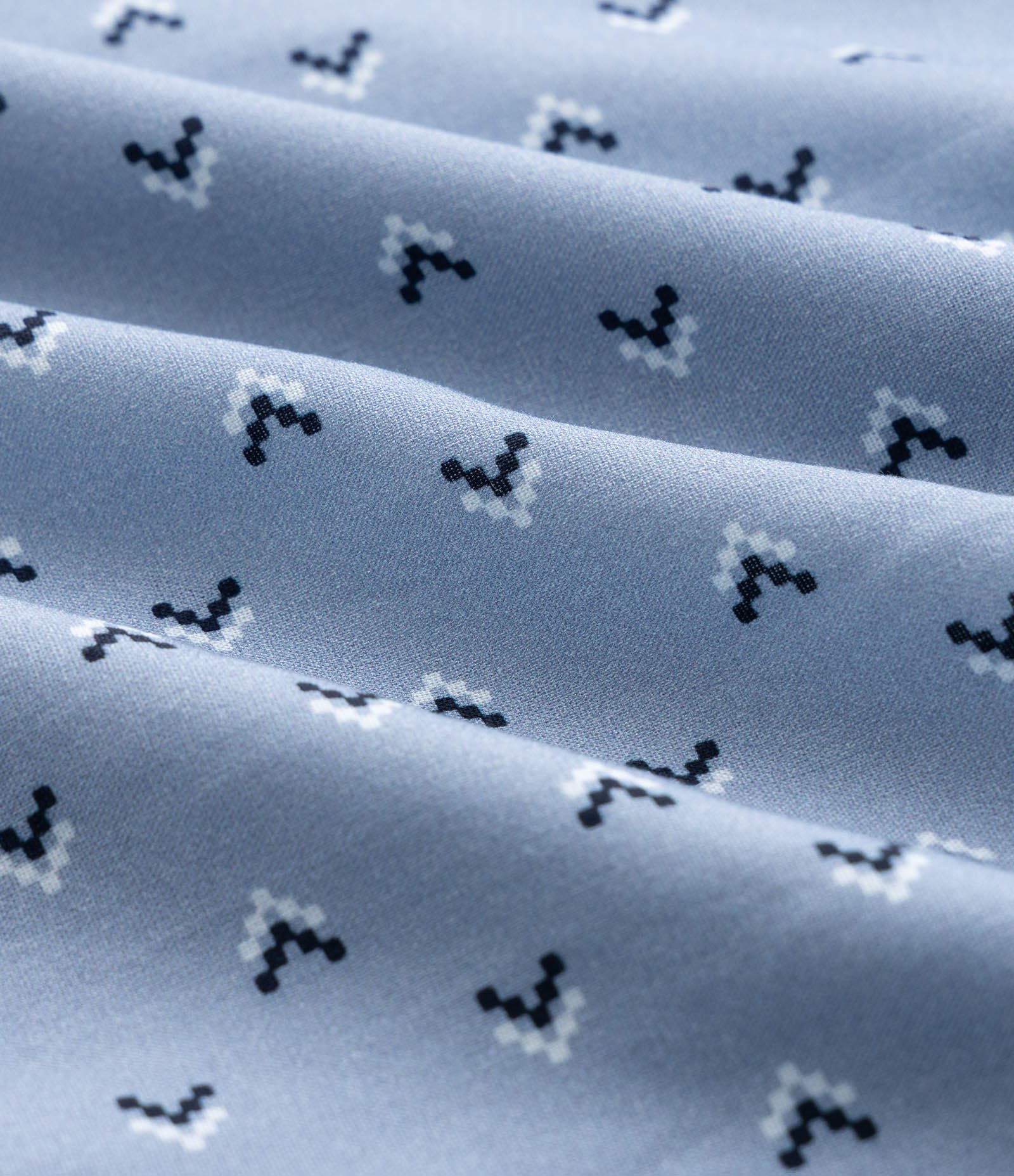 Cueca em Viscose com Estampa Geométrica e Cós Elástico Azul 7
