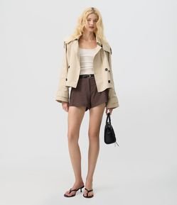 Short Alfaiatado com Cinto e Modelagem Mini