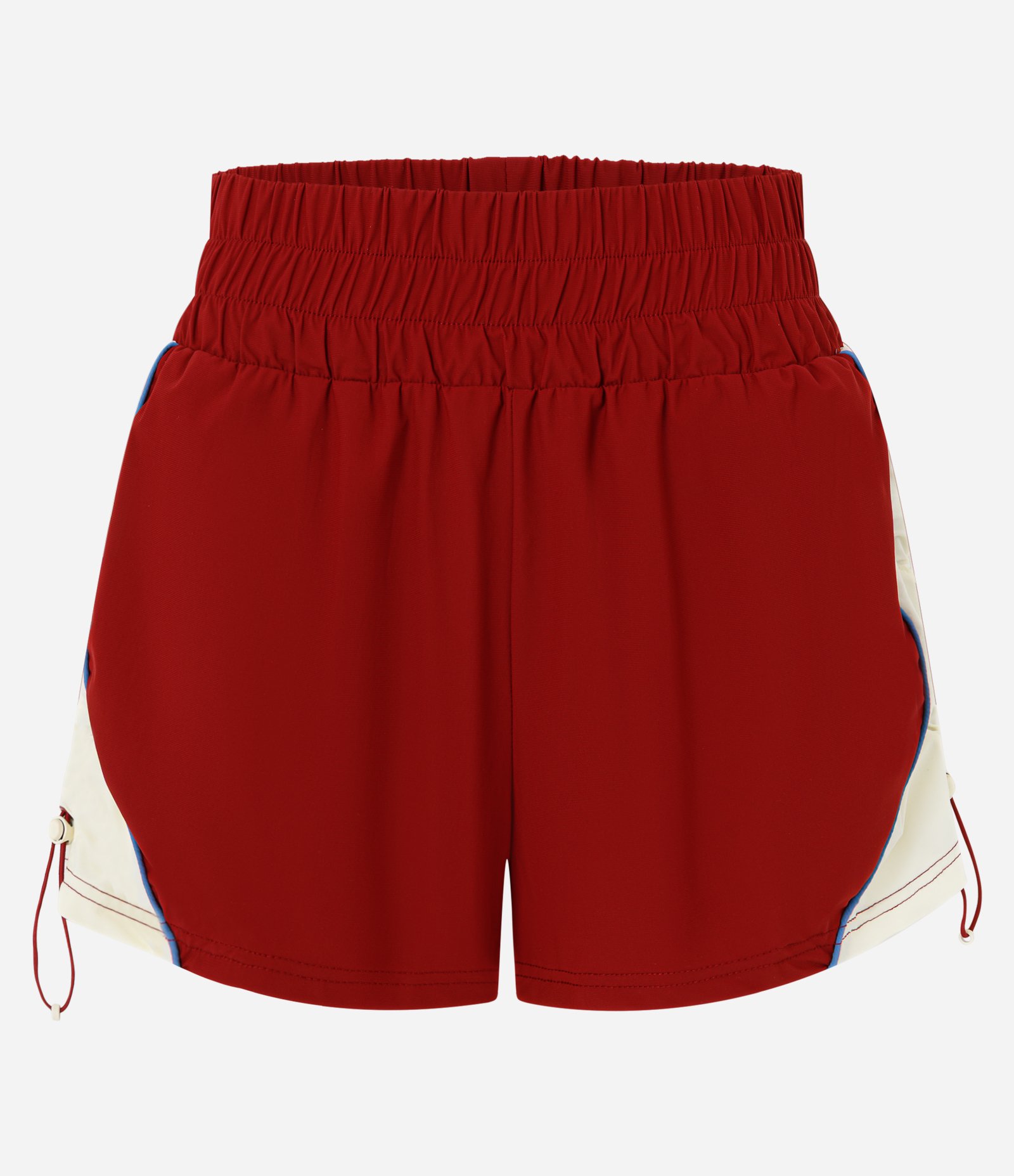 Bermuda Esportiva com Ajuste Lateral e Color Block Vermelho 5