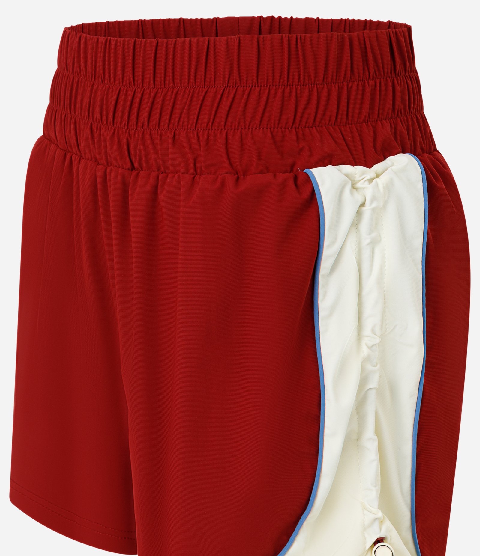 Bermuda Esportiva com Ajuste Lateral e Color Block Vermelho 6