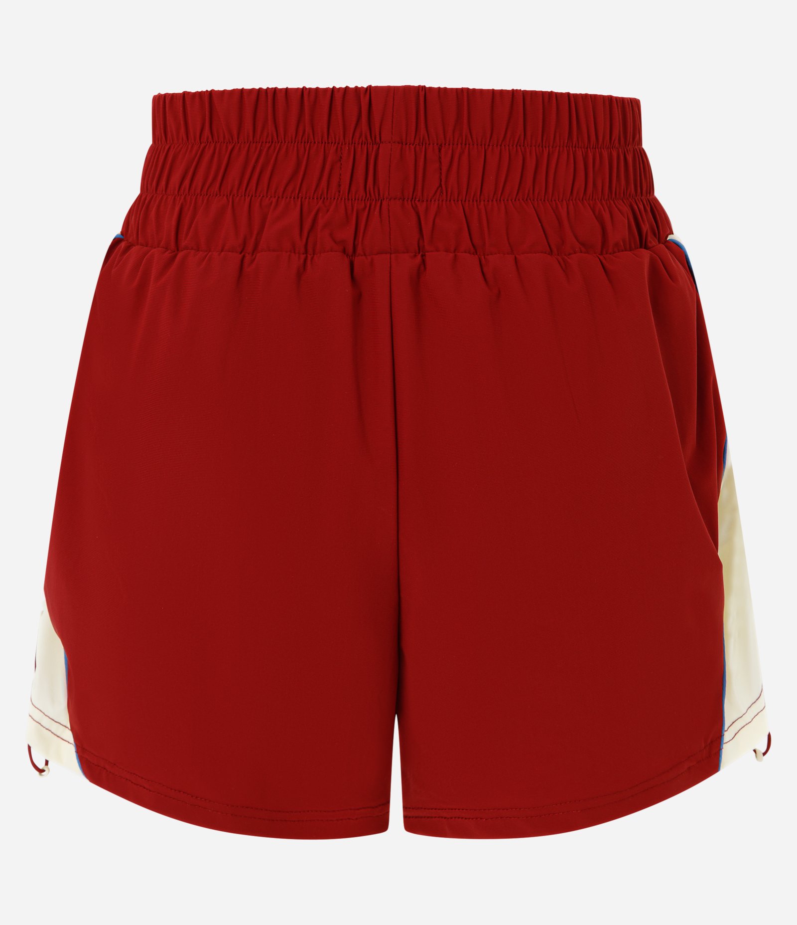 Bermuda Esportiva com Ajuste Lateral e Color Block Vermelho 7