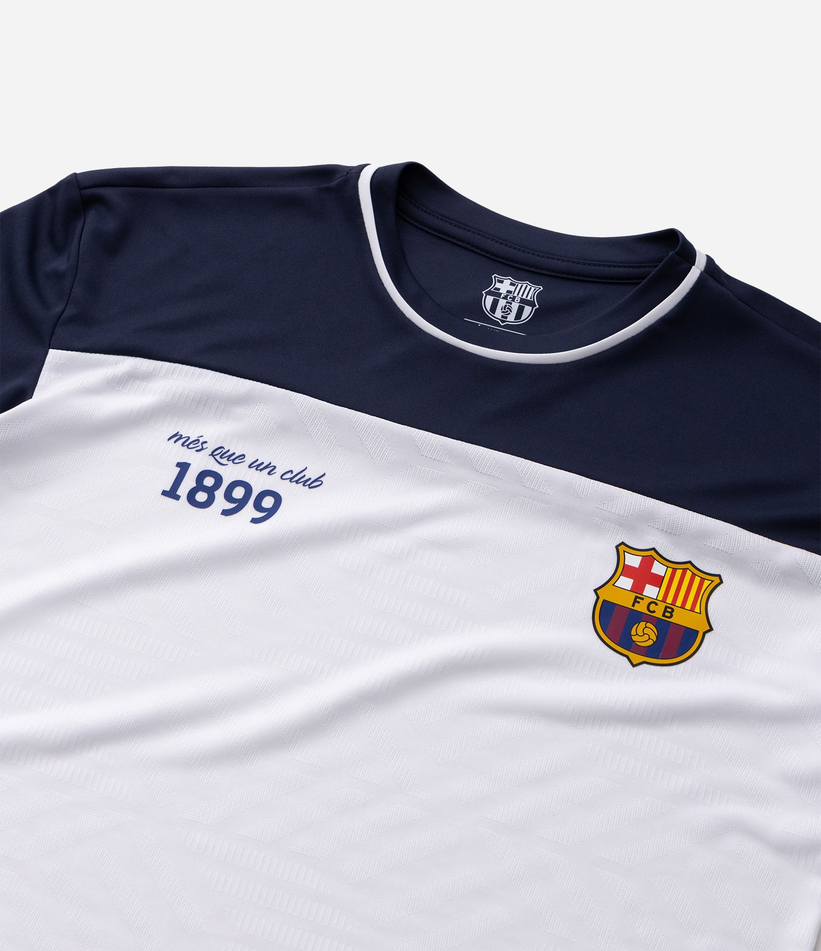 Camiseta Infantil Barcelona - Tam  5 a 14 Anos Branco 5