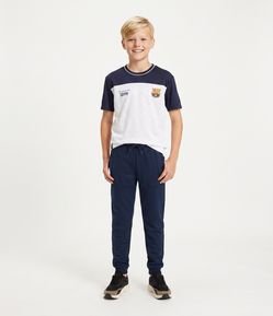 Camiseta Infantil Barcelona - Tam  5 a 14 Anos