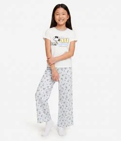 Pijama em Algodão do Snoopy - Tam 2 a 14 Anos