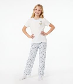 Pijama Algodão do Snoopy - Tam 2 a 14 Anos