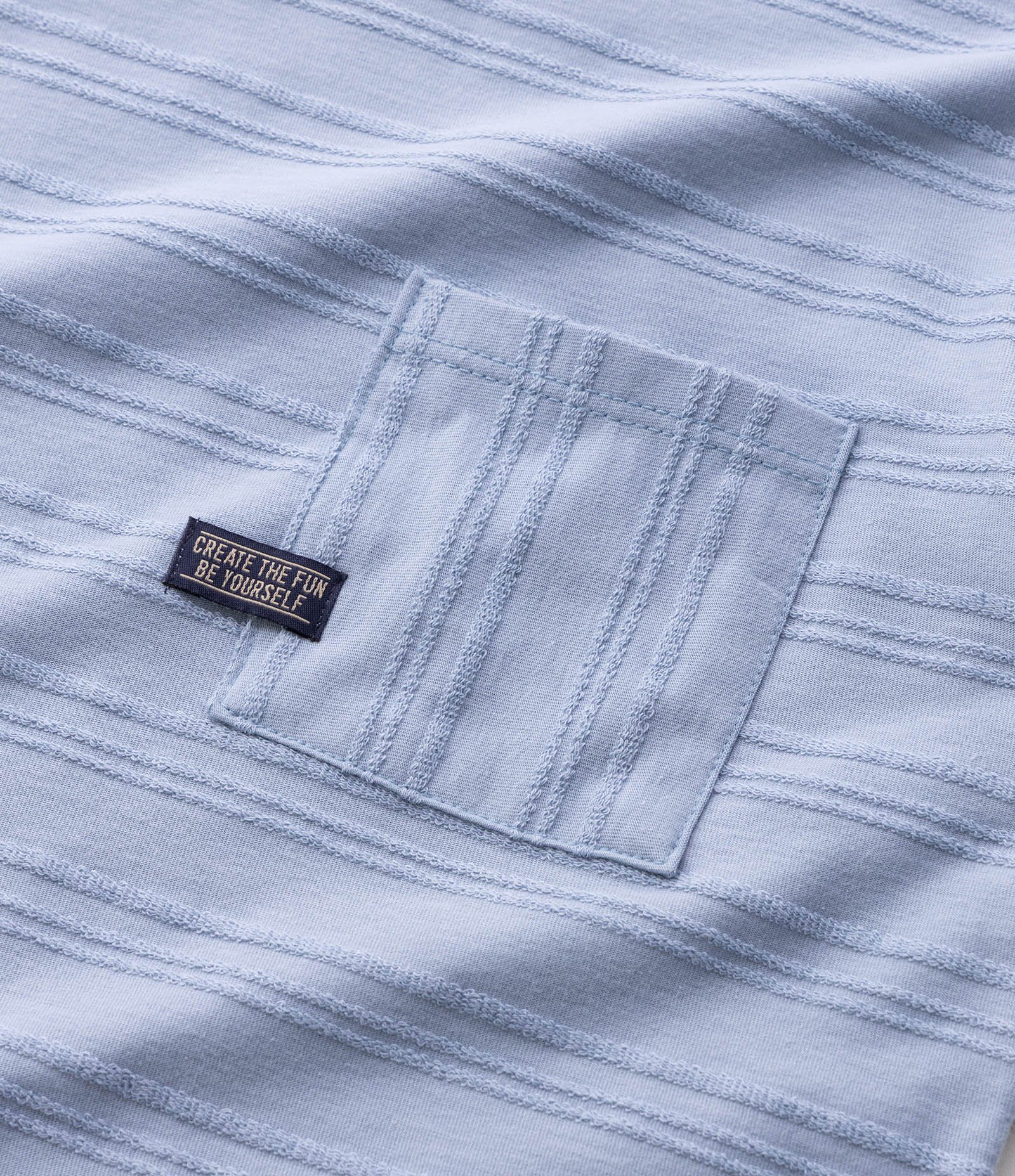 Conjunto de Pijama Infantil em Algodão Texturizado Azul 5