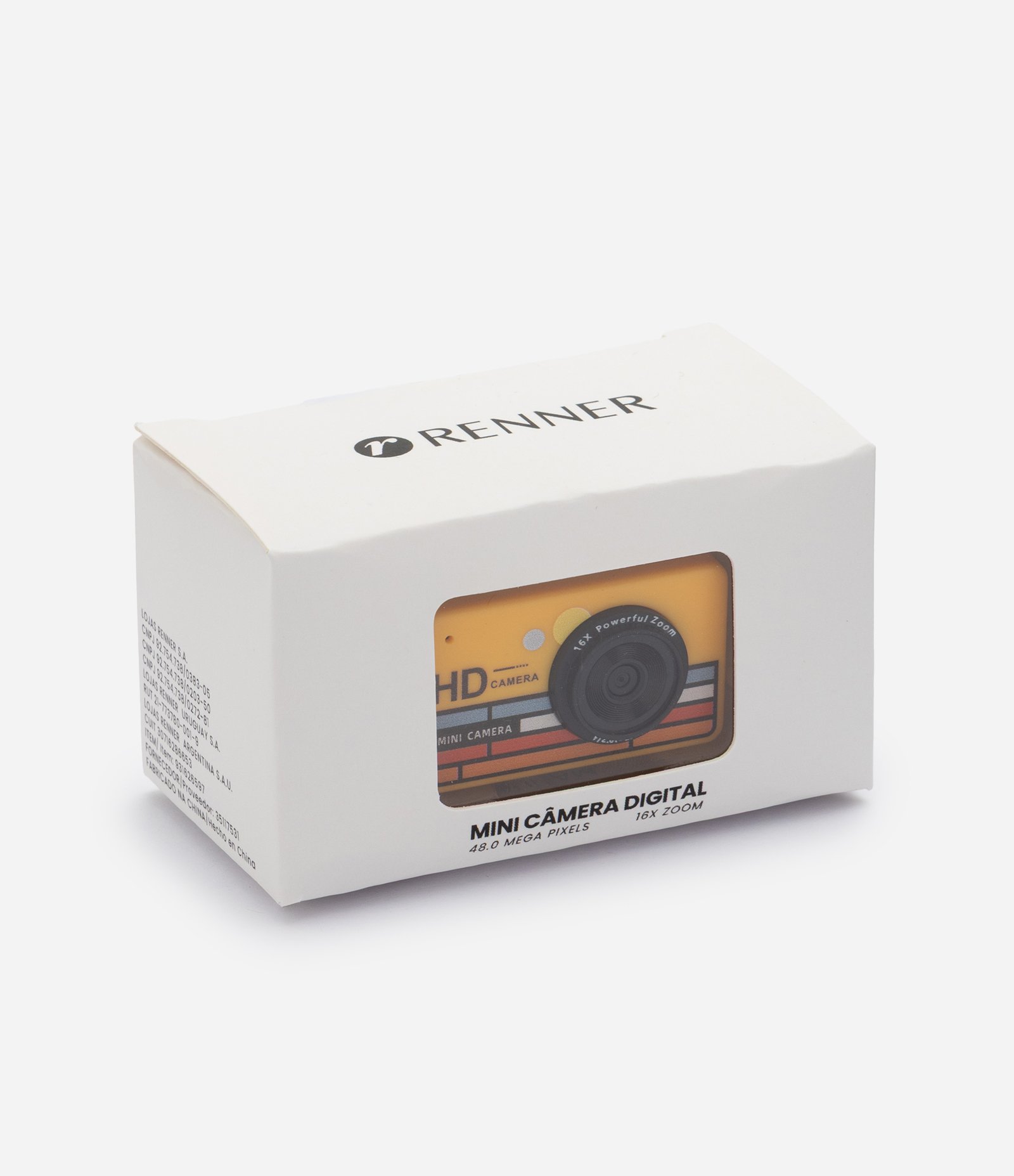 Mini Câmera Digital Chaveiro com Bateria Interna Recarregável Amarelo 6