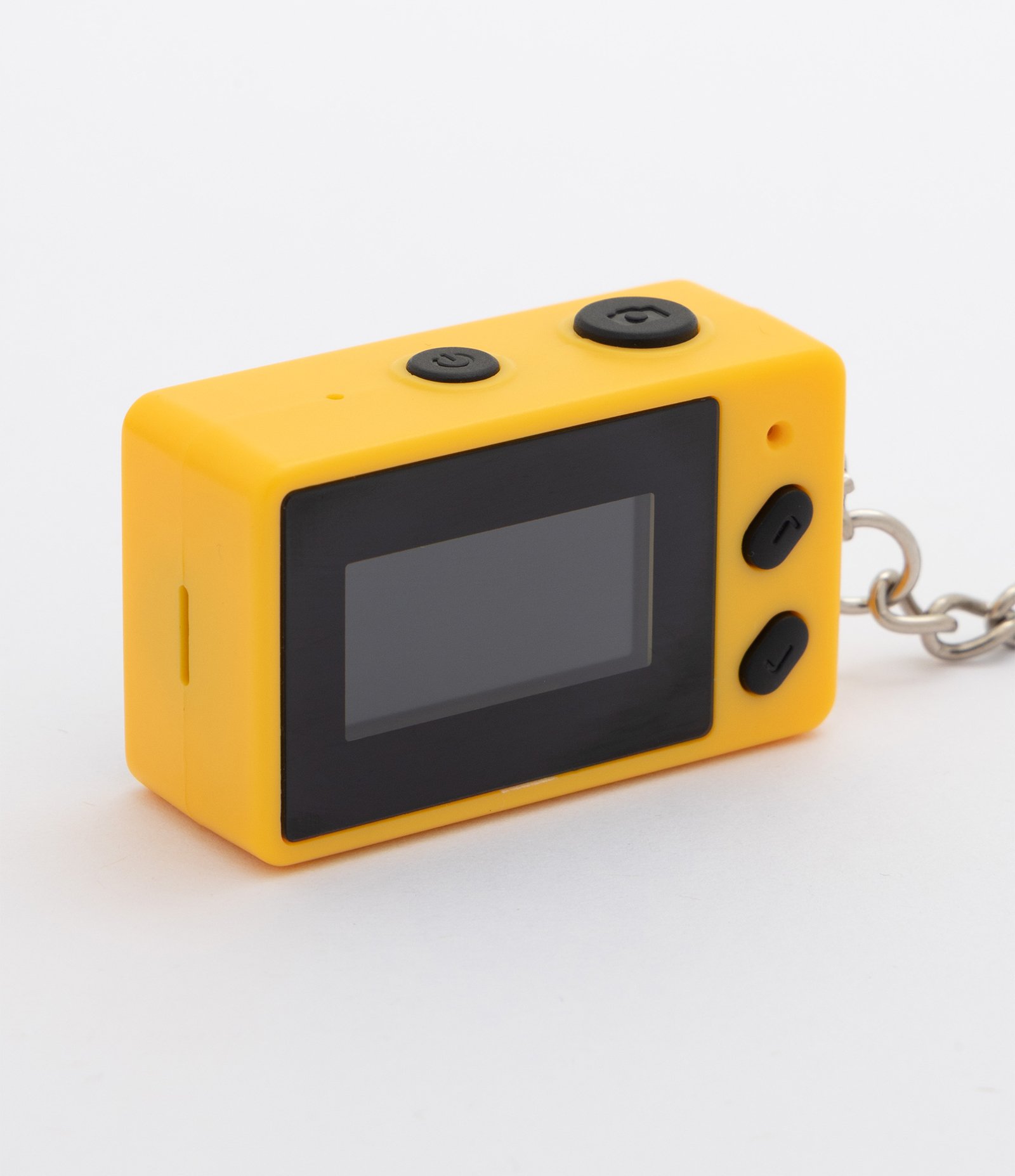 Mini Câmera Digital Chaveiro com Bateria Interna Recarregável Amarelo 7