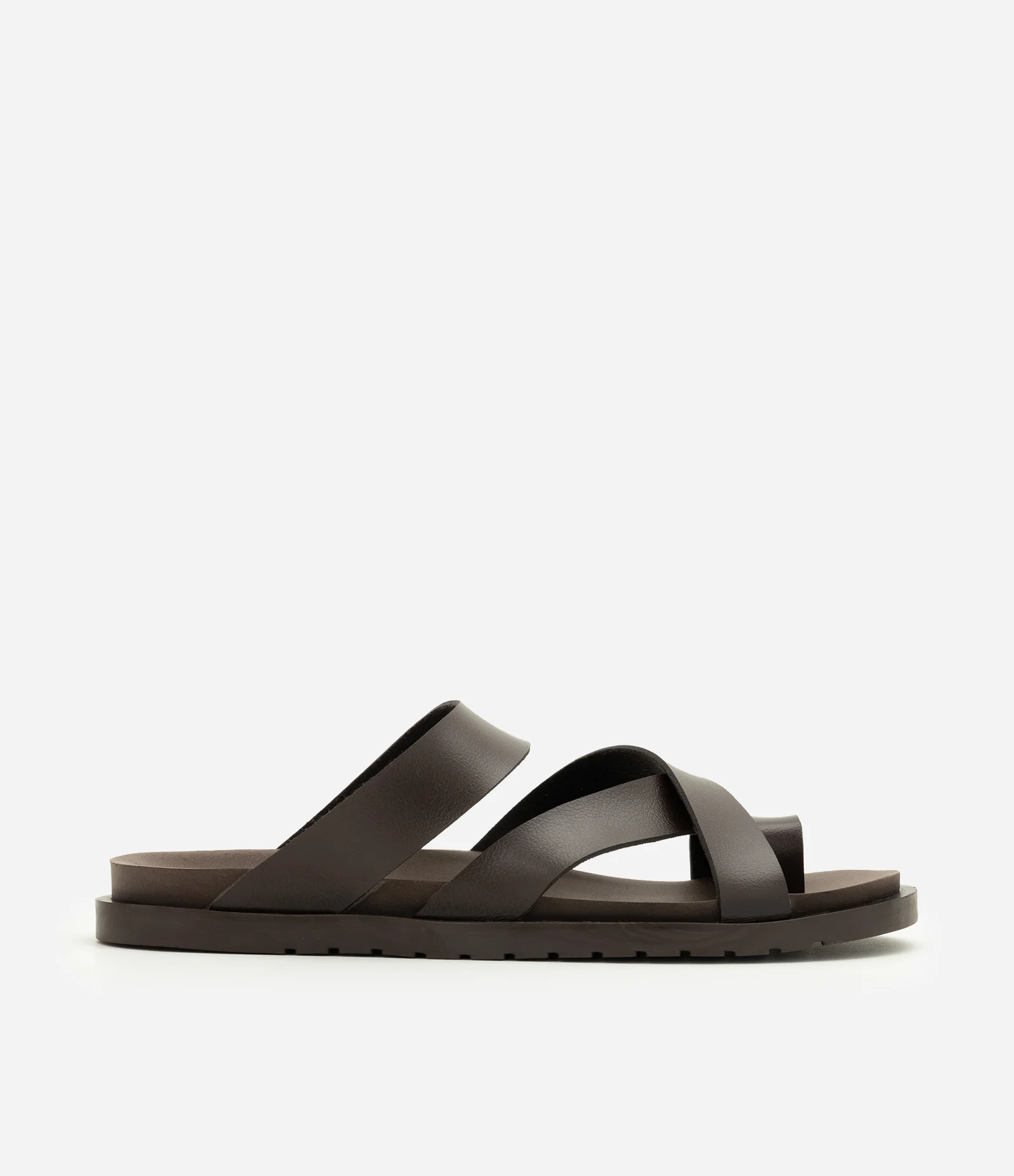 Chinelo de Tiras Cruzadas Marrom 1