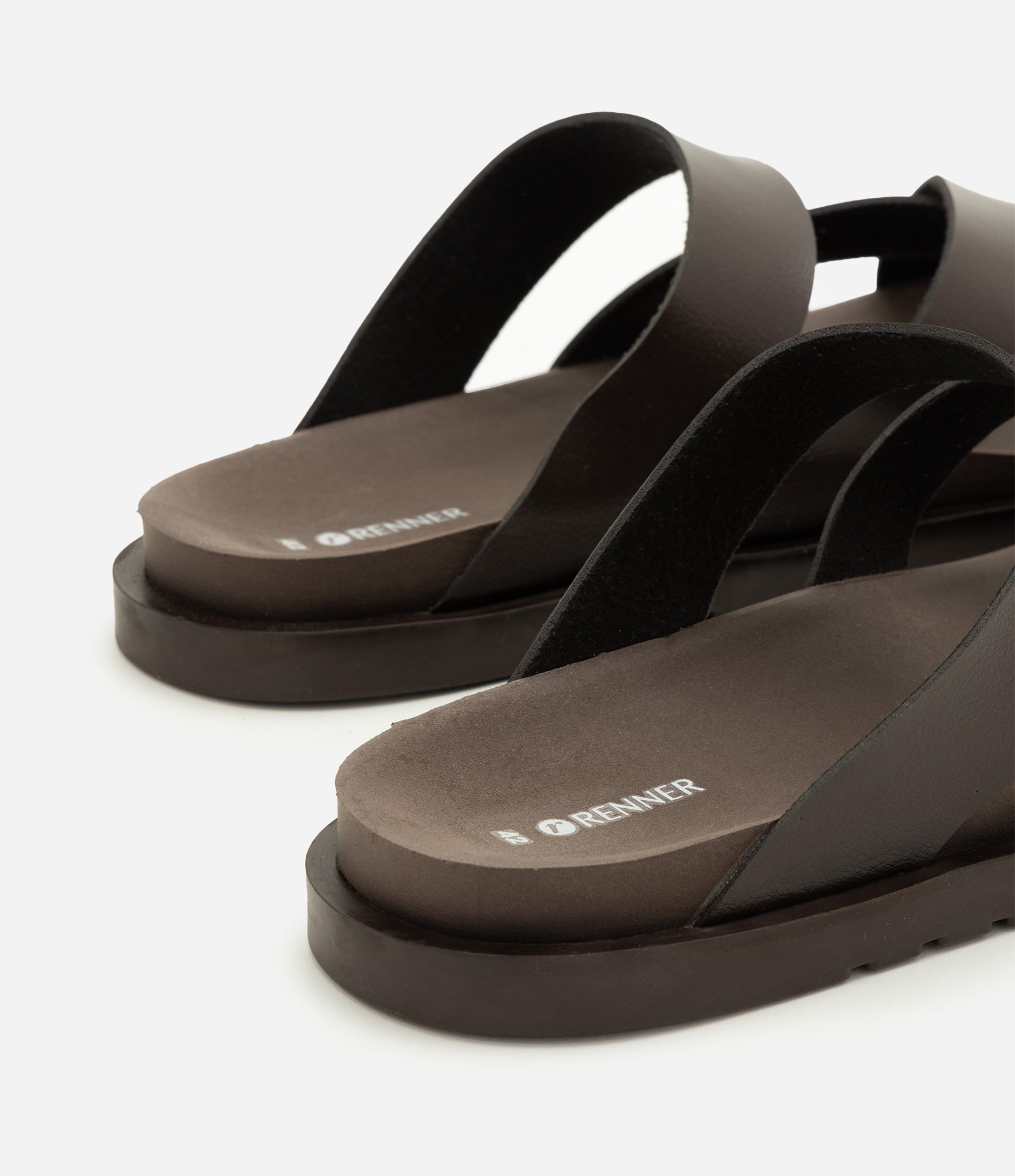 Chinelo de Tiras Cruzadas Marrom 3