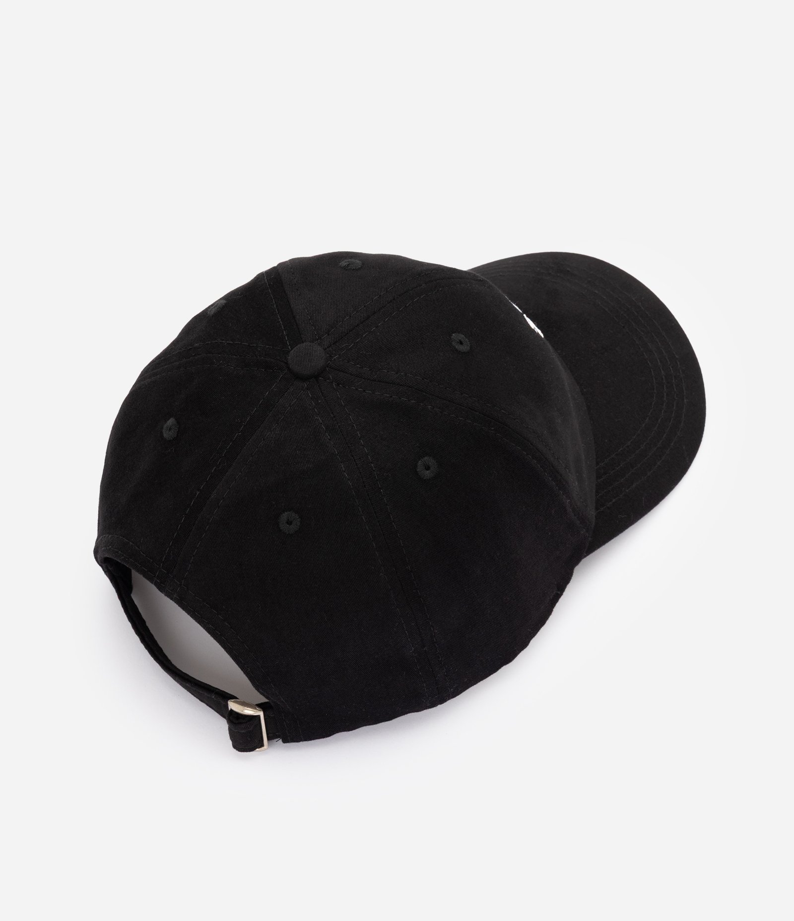 Boné Aba Curva em Sarja com Bordado Style Icon Preto 3