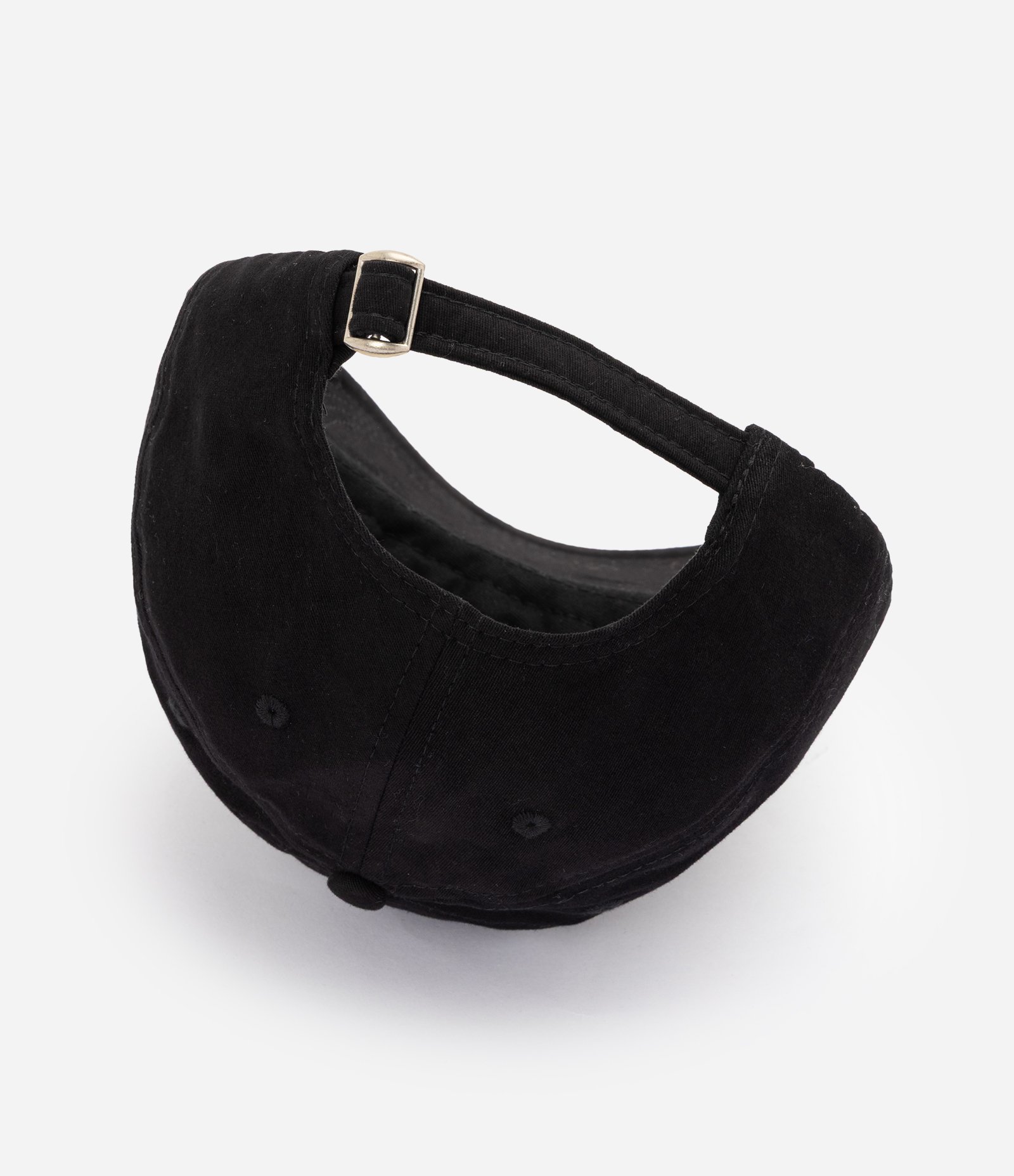 Boné Aba Curva em Sarja com Bordado Style Icon Preto 4