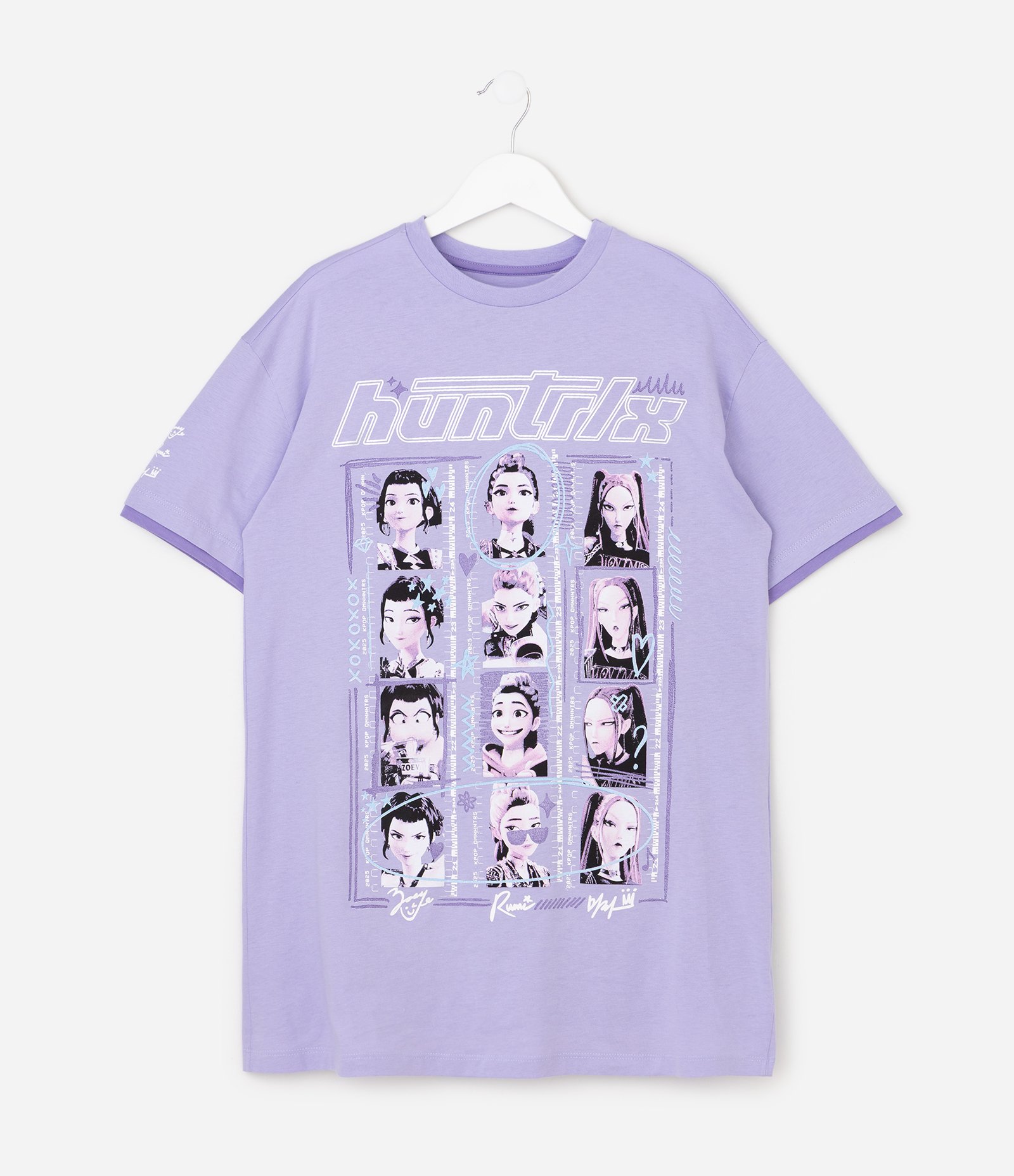 Camisola Infantil em Algodão Guerreiras do kpop - Tam 5 a 14 Anos Roxo 1